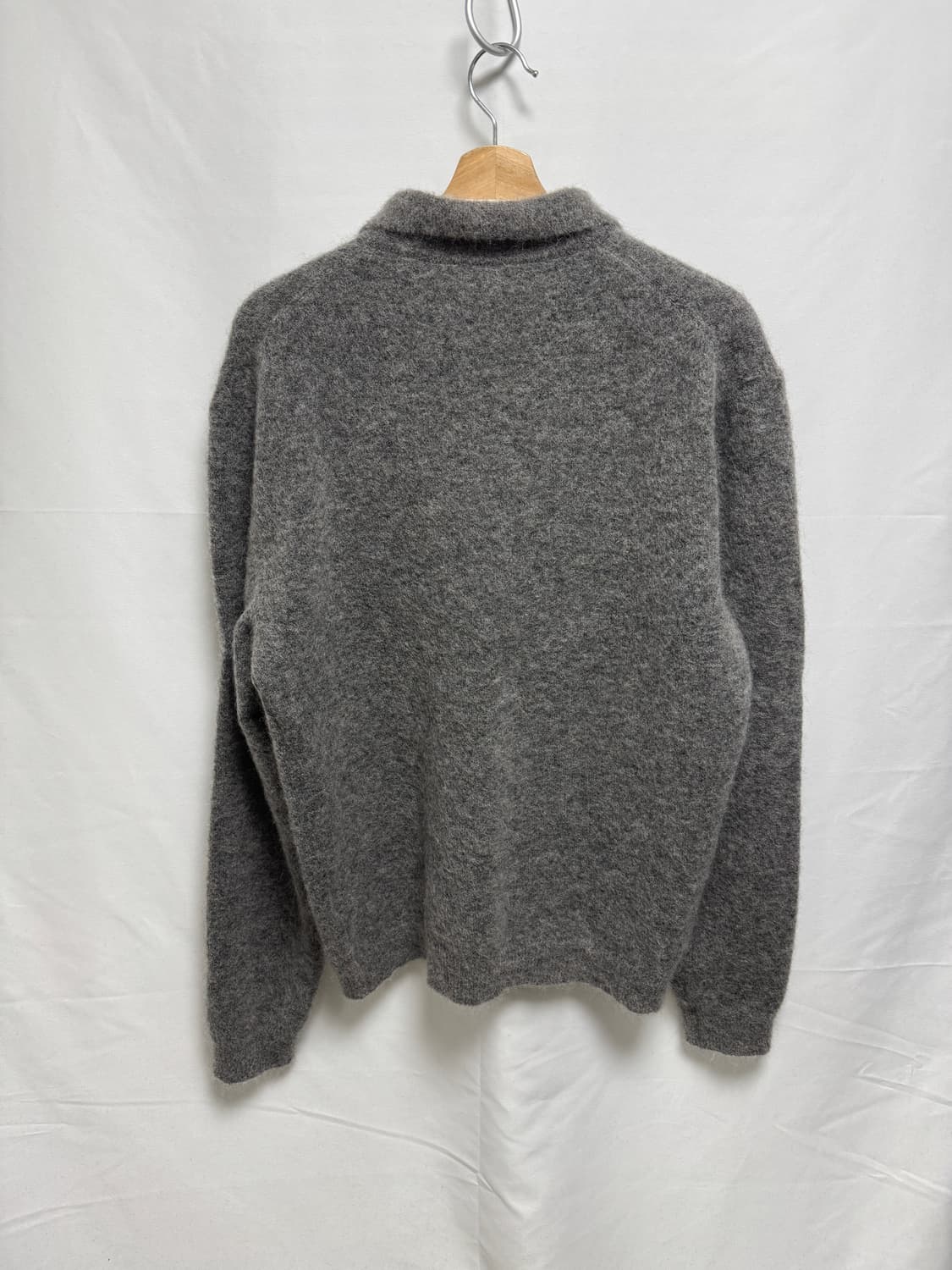 [L] SUNFLOWER 선플라워 모헤어 폴로 니트 GREY 상품이미지3