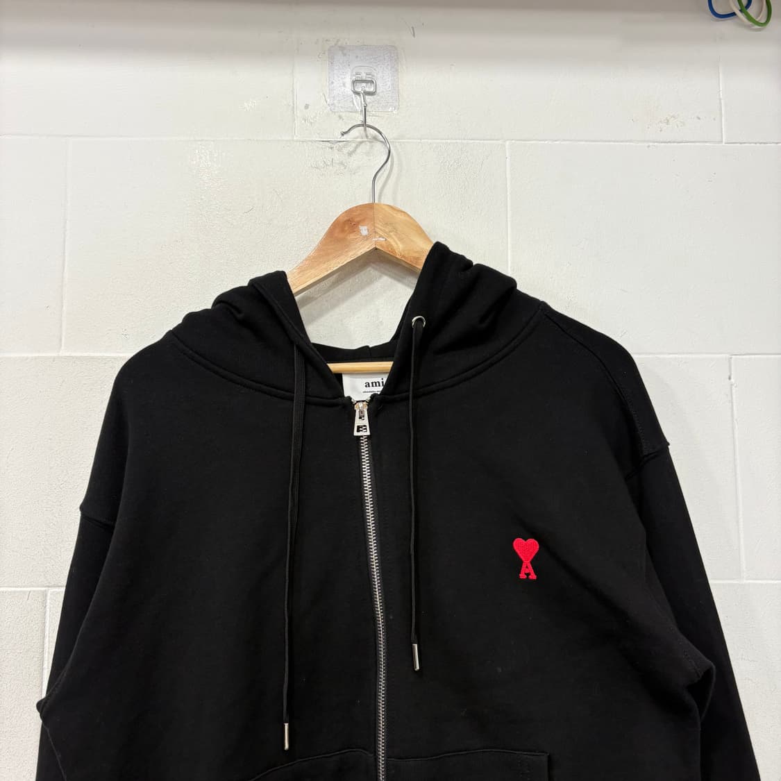 아미 스몰하트로고 후드집업 상품이미지2