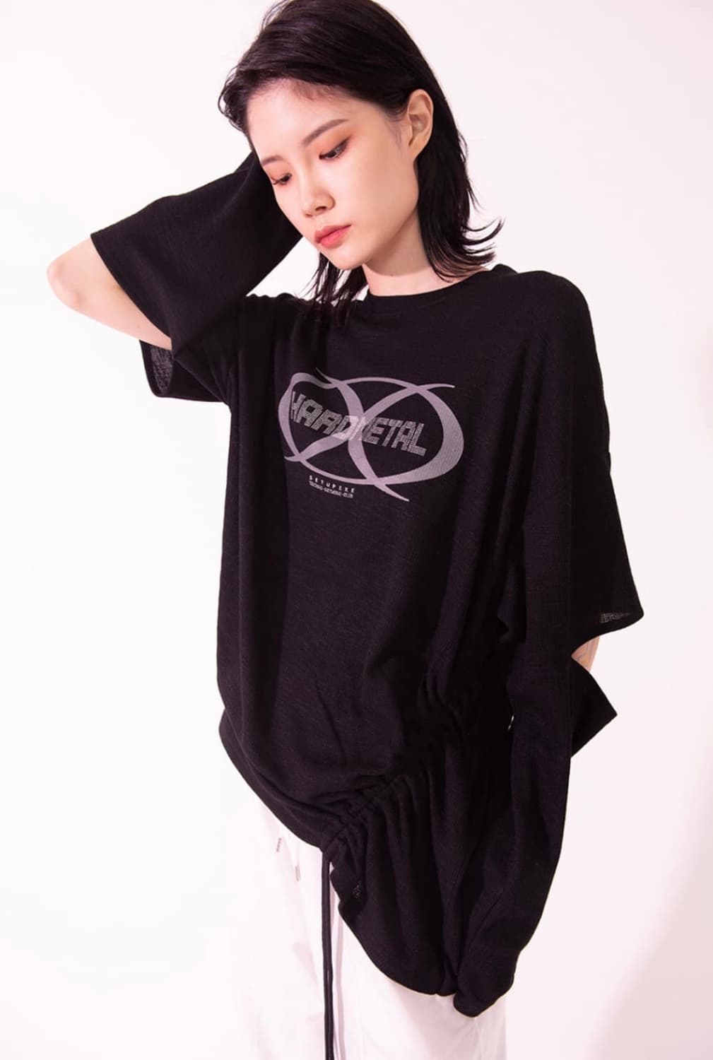 셋업이엑스이 SLEEVE SLIT T-SHIRT 상품이미지2