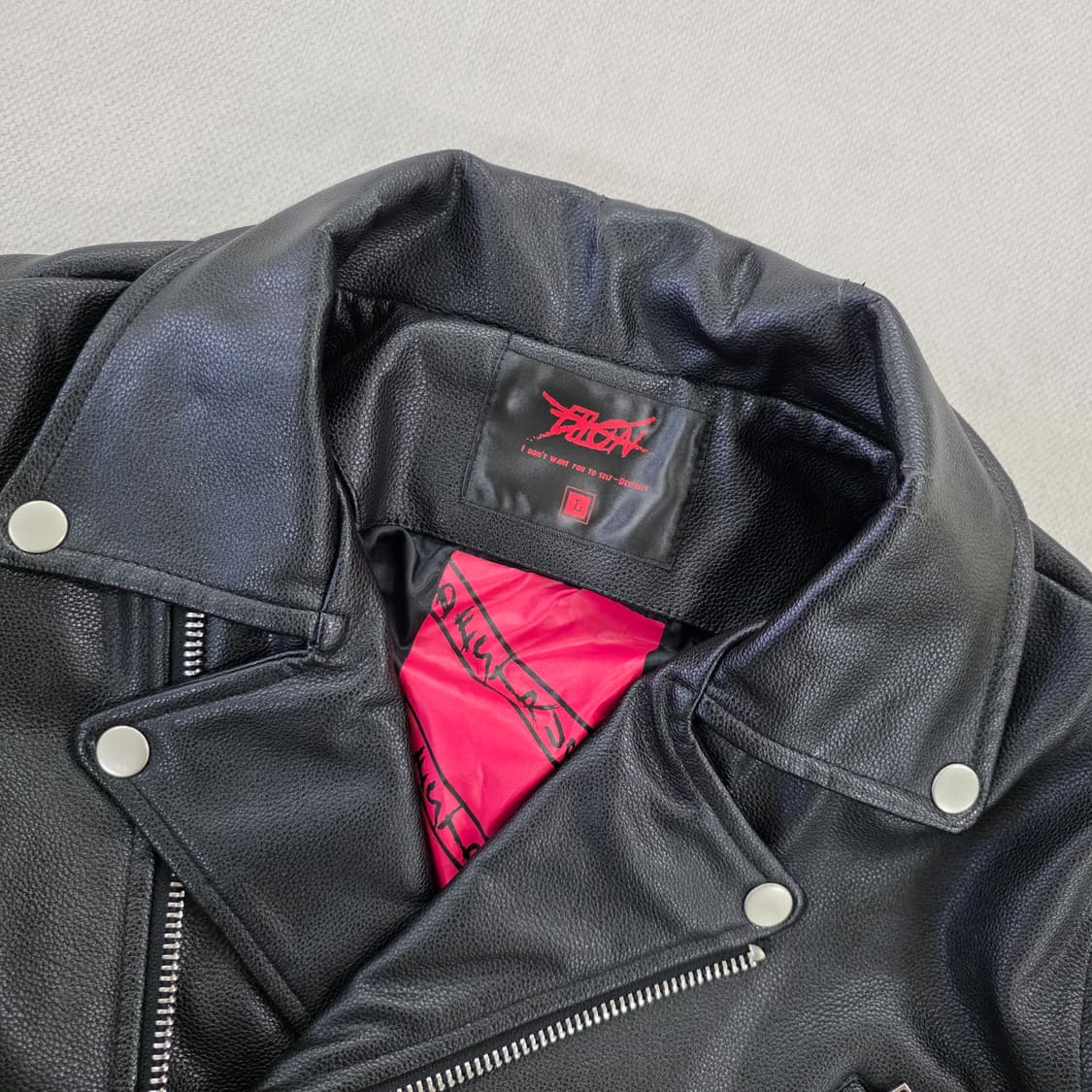 L 플리온 가죽 라이더 자켓 0225J 상품이미지2