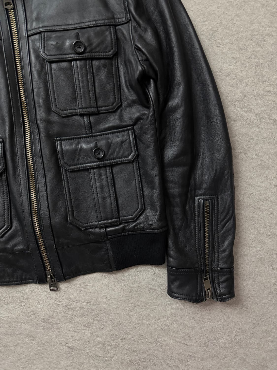 잭로즈 멀티포켓 램스킨 자켓 상품이미지6