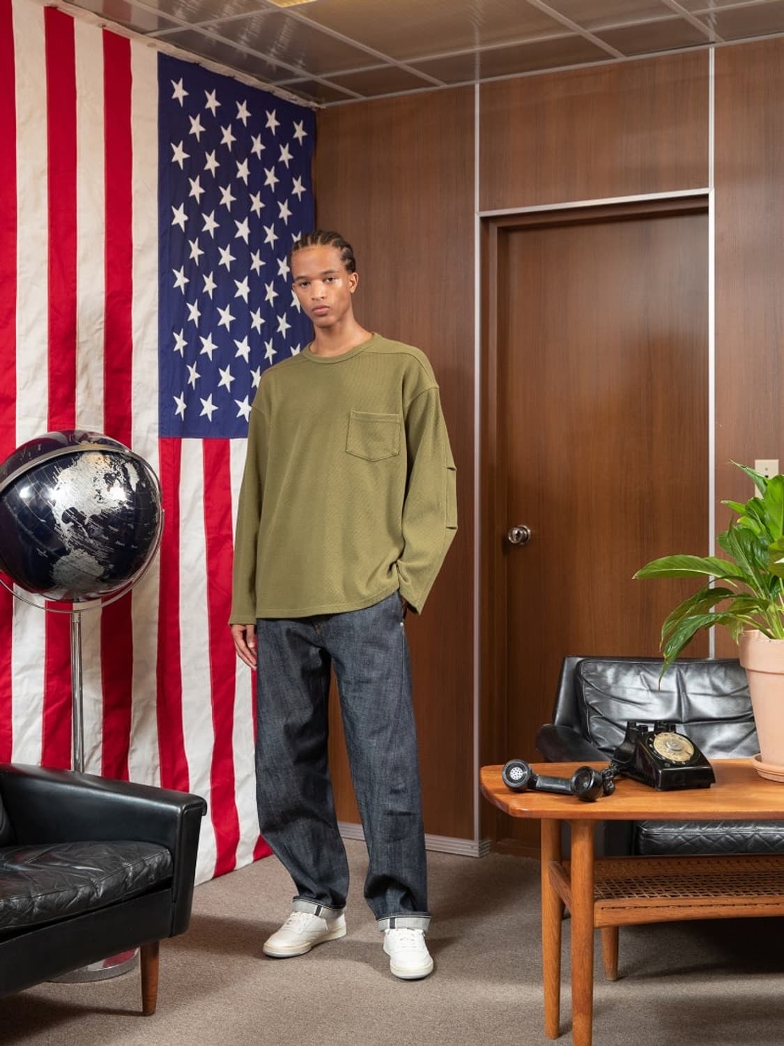 ODS 올리브드랩서비스 스펙테이터 데님 팬츠 M 상품이미지3