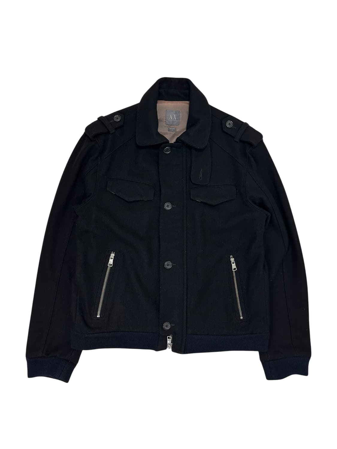 아르마니 익스체인지 울 블렌드 집업 자켓 상품이미지1