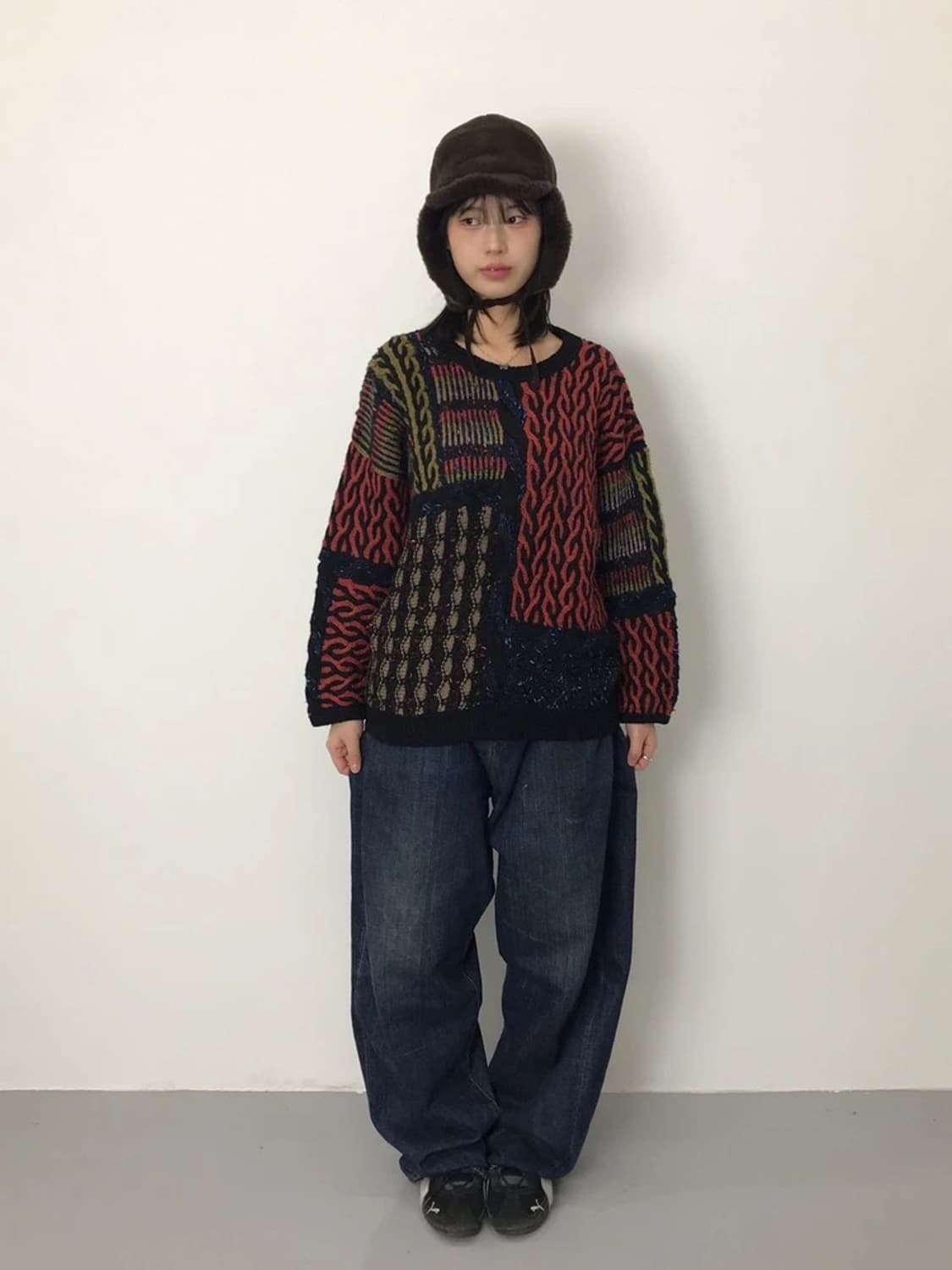 Marcel Lovee Patchwork Wool Knit Sweater 상품이미지1
