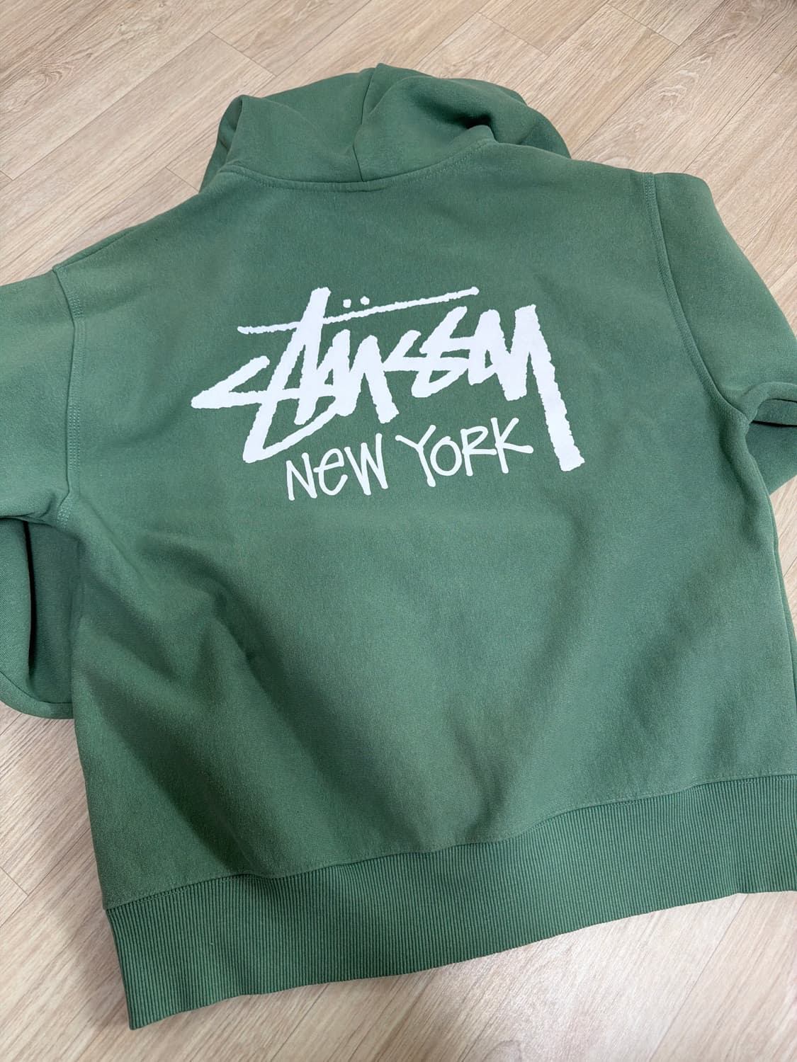 스투시 뉴욕 후드집업 그린 상품이미지4
