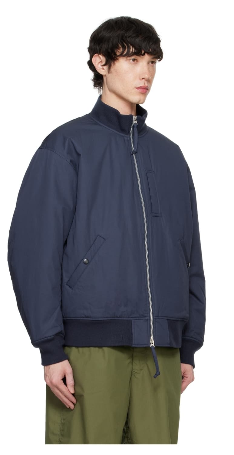 [L] 나나미카 / 인슐레이션 바시티 자켓 네이비 상품이미지3