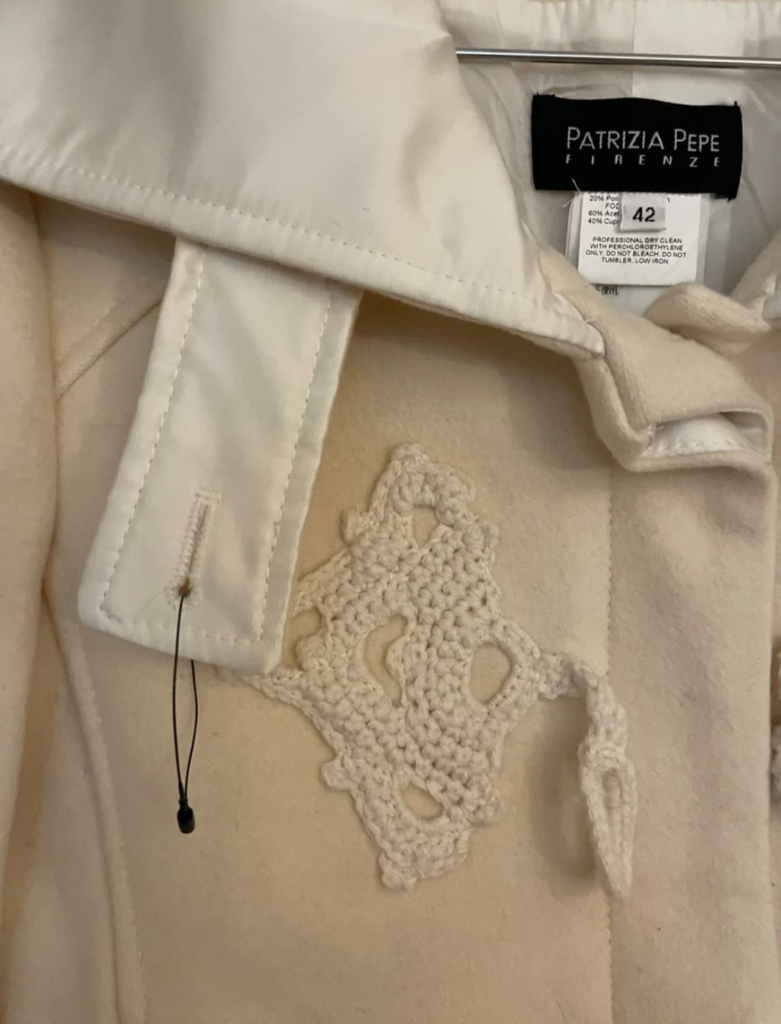 [새상품] PATRIZIA PEPE 하프코트 베이지 상품이미지2