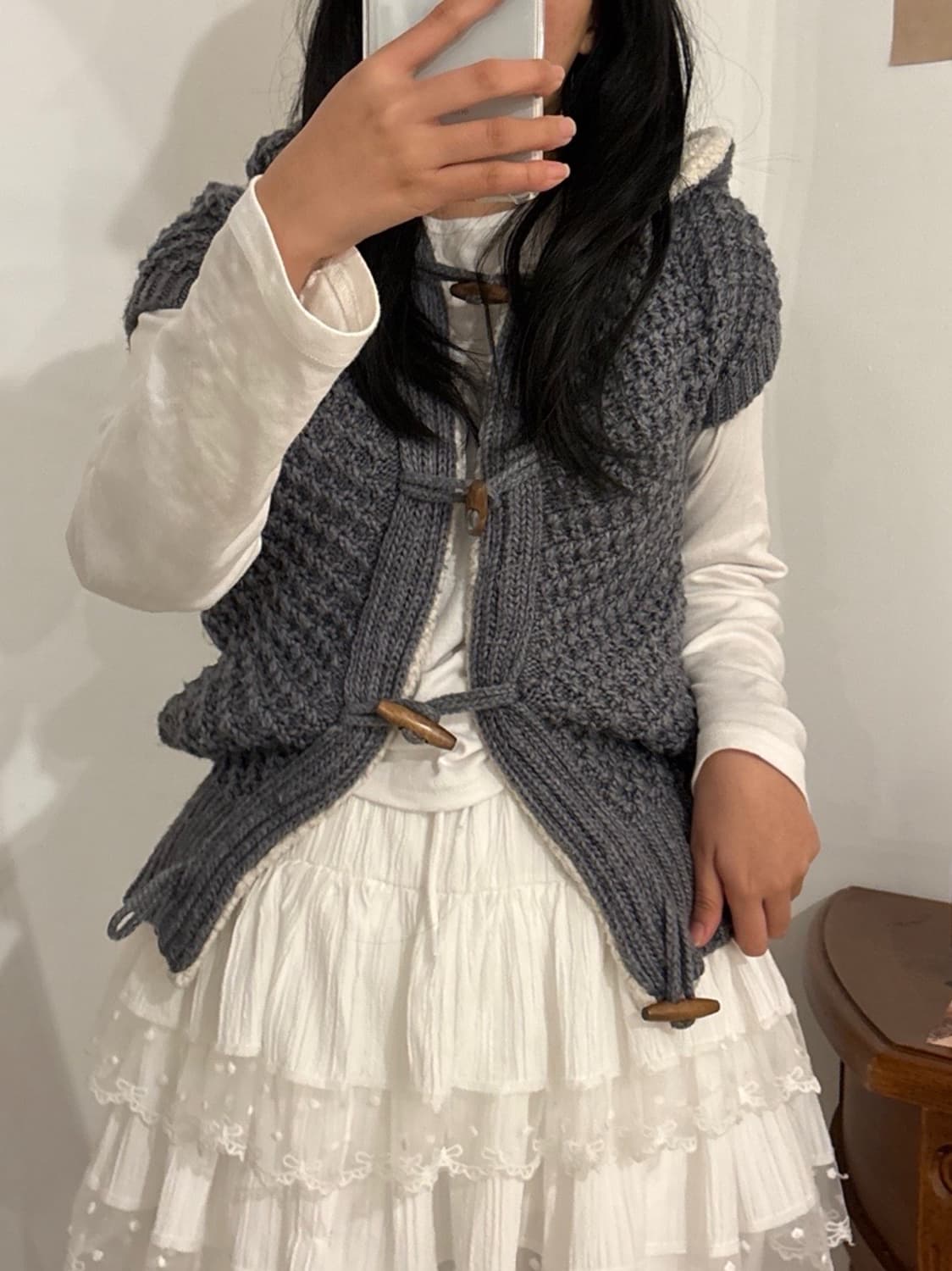 VTG 떡볶이 반팔 떡볶이 후드 니트 상품이미지3