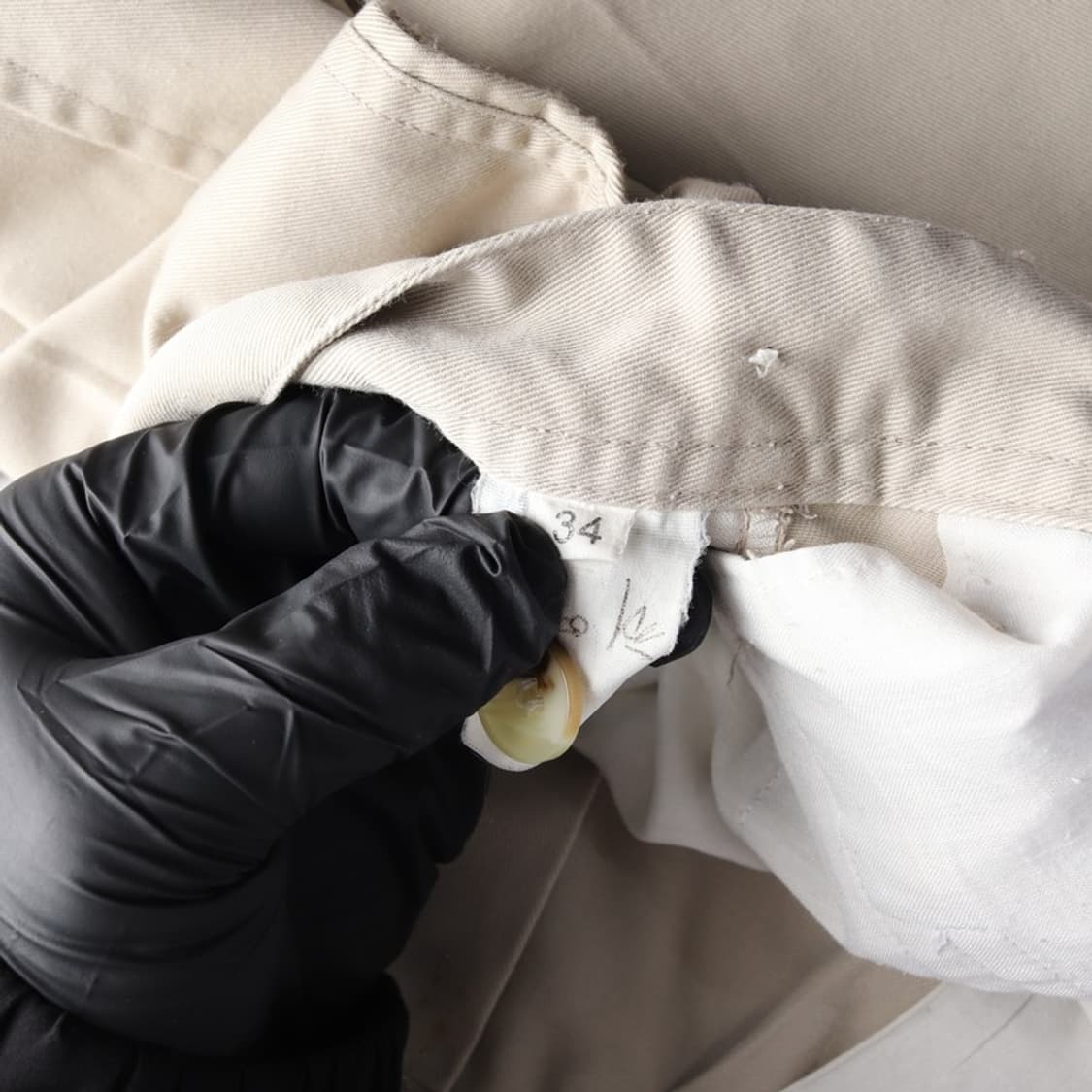 미치코런던 투턱 베이지 치노 하프 팬츠 34 상품이미지6