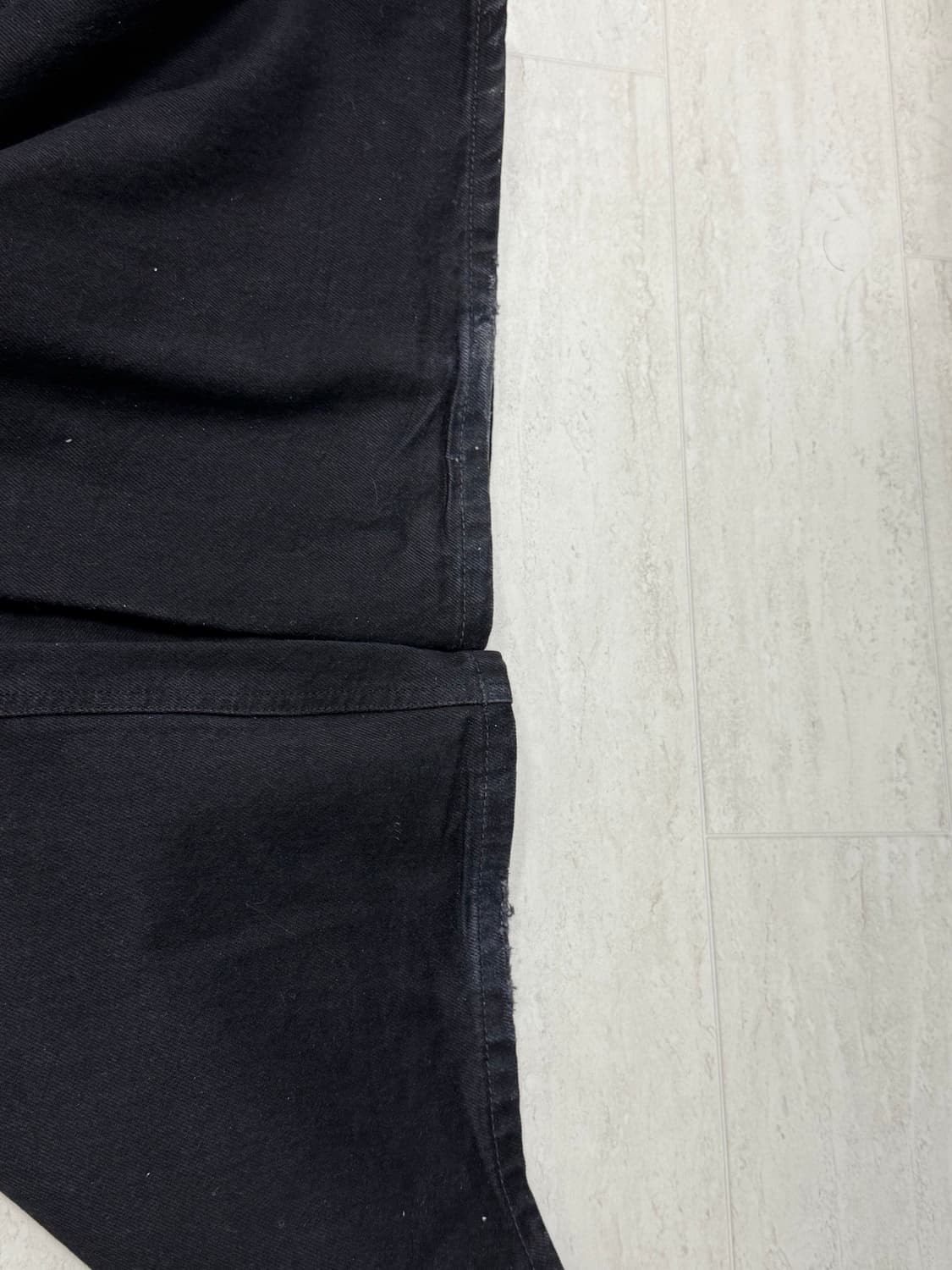 해칭룸 와이드 커브진/제트블랙/5 상품이미지6