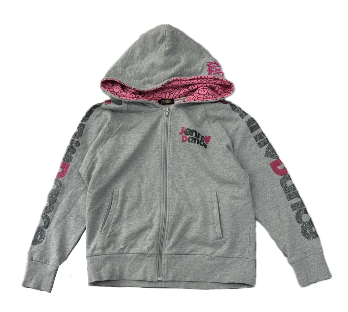 JENNI 프린팅 데코라 오버핏 후드집업 갸루 y2k 레터링 일본 빈티지 상품이미지2