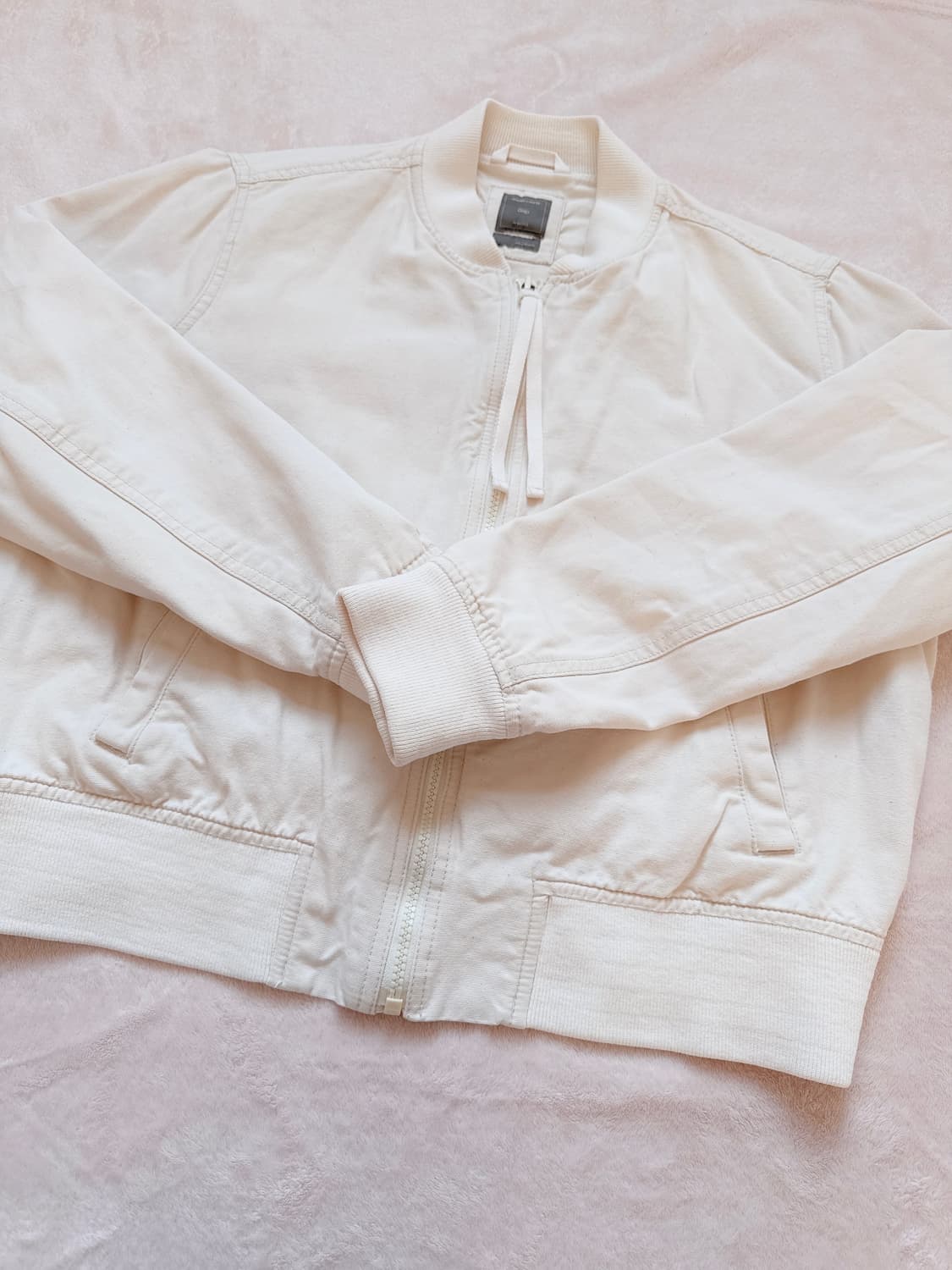 갭 코튼 크림 블루종 상품이미지4