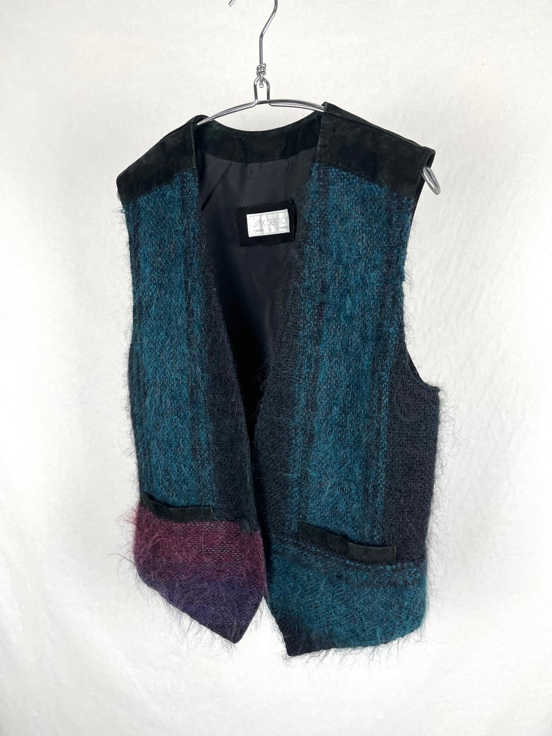 Vintage(Made in canada) 모헤어 스웨이드 도킹 베스트  상품이미지2