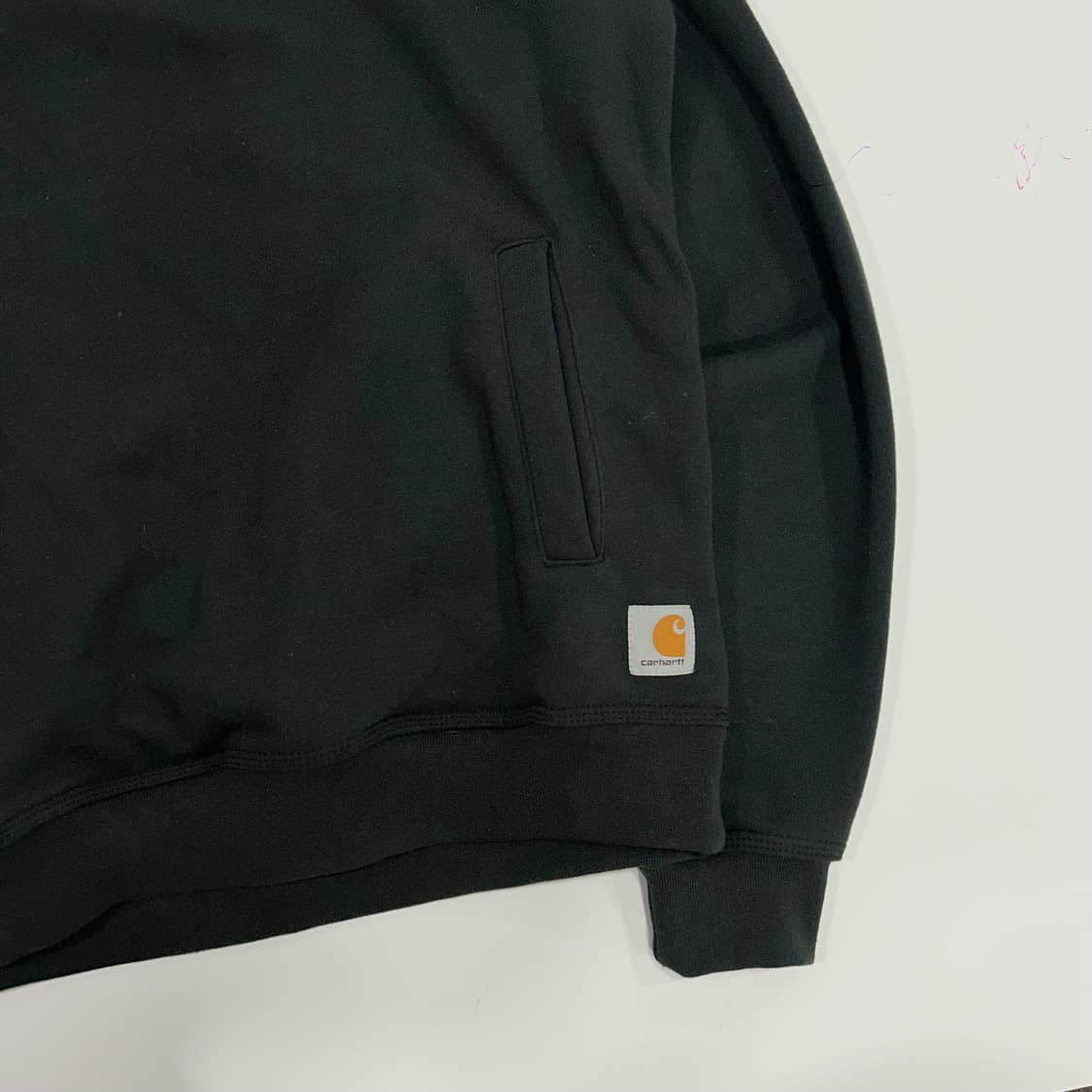 Carhartt 칼하트 릴렉스핏 블랙 반집업 상품이미지4