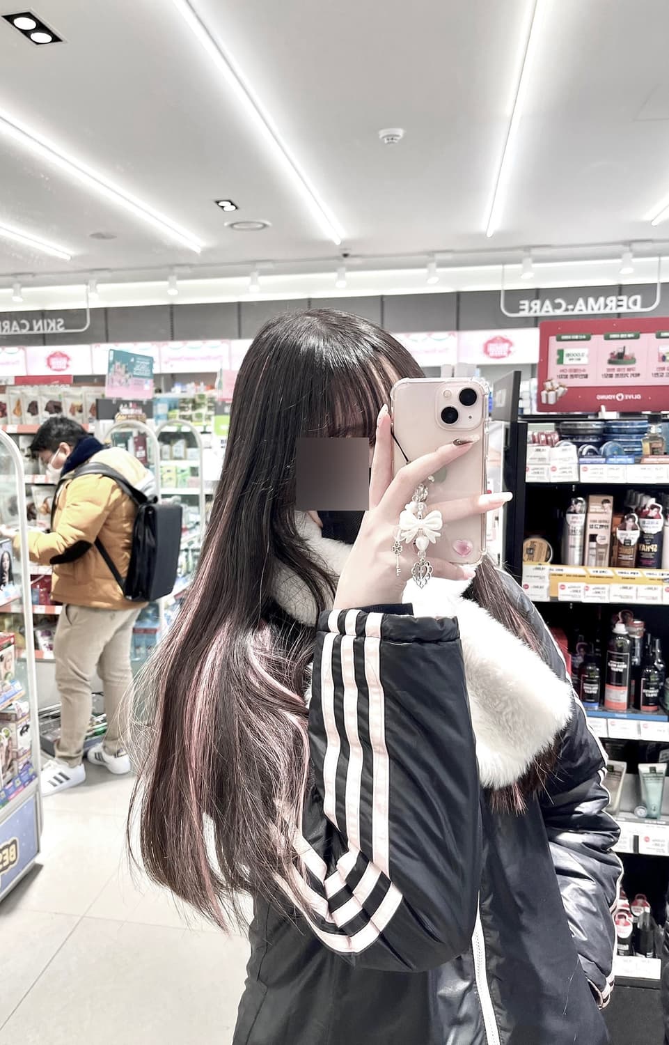 아디다스 빈티지 리버시블 블랙핑크 경량패딩 상품이미지1