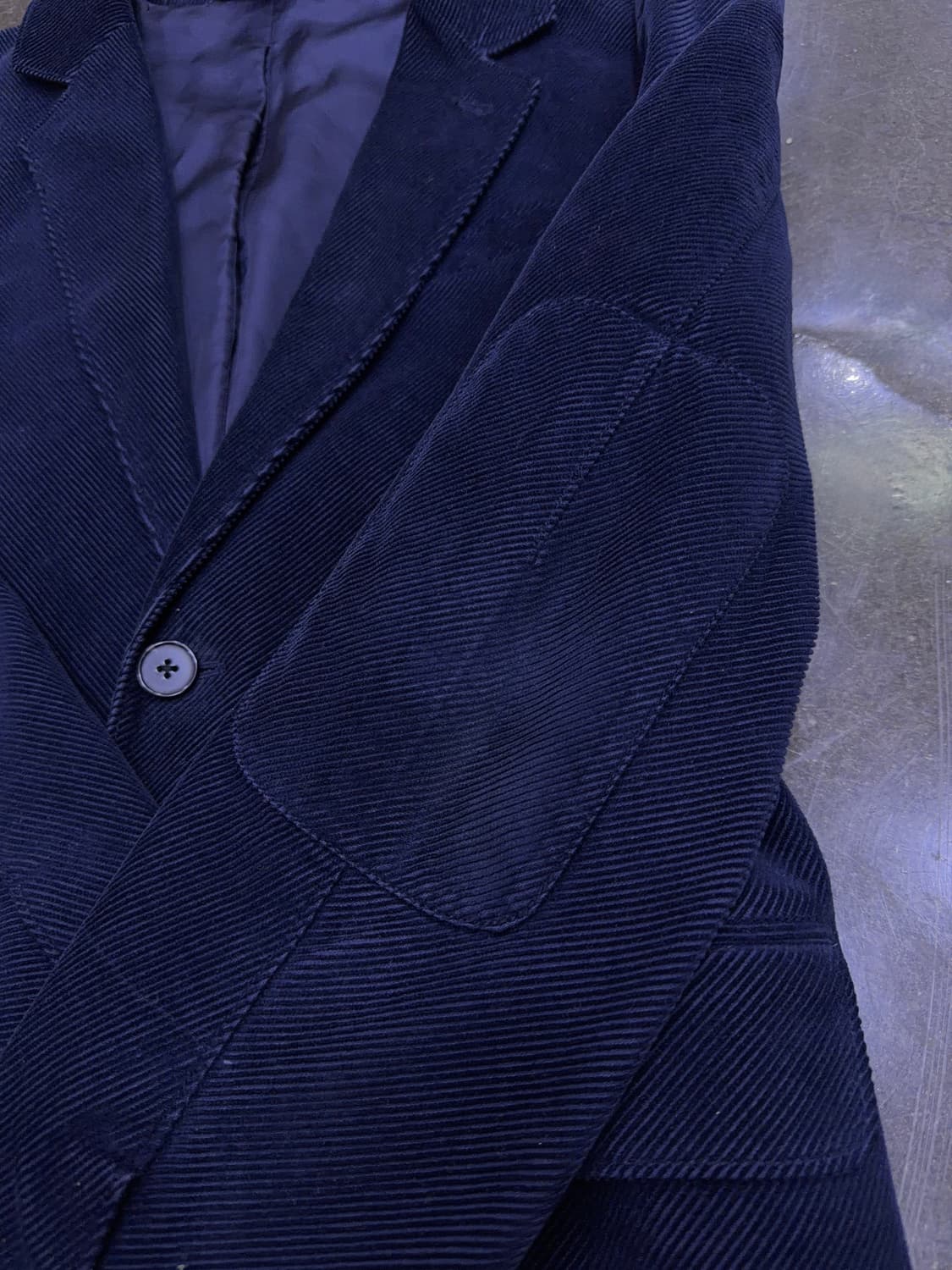 DKNY 코듀로이 패치워크 캐쥬얼 스포츠자켓 네이비 S 상품이미지7