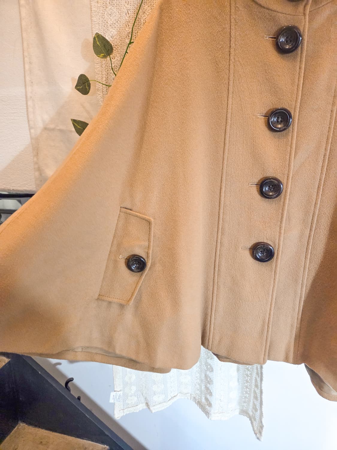 캐시미어 케이프 코트 상품이미지3