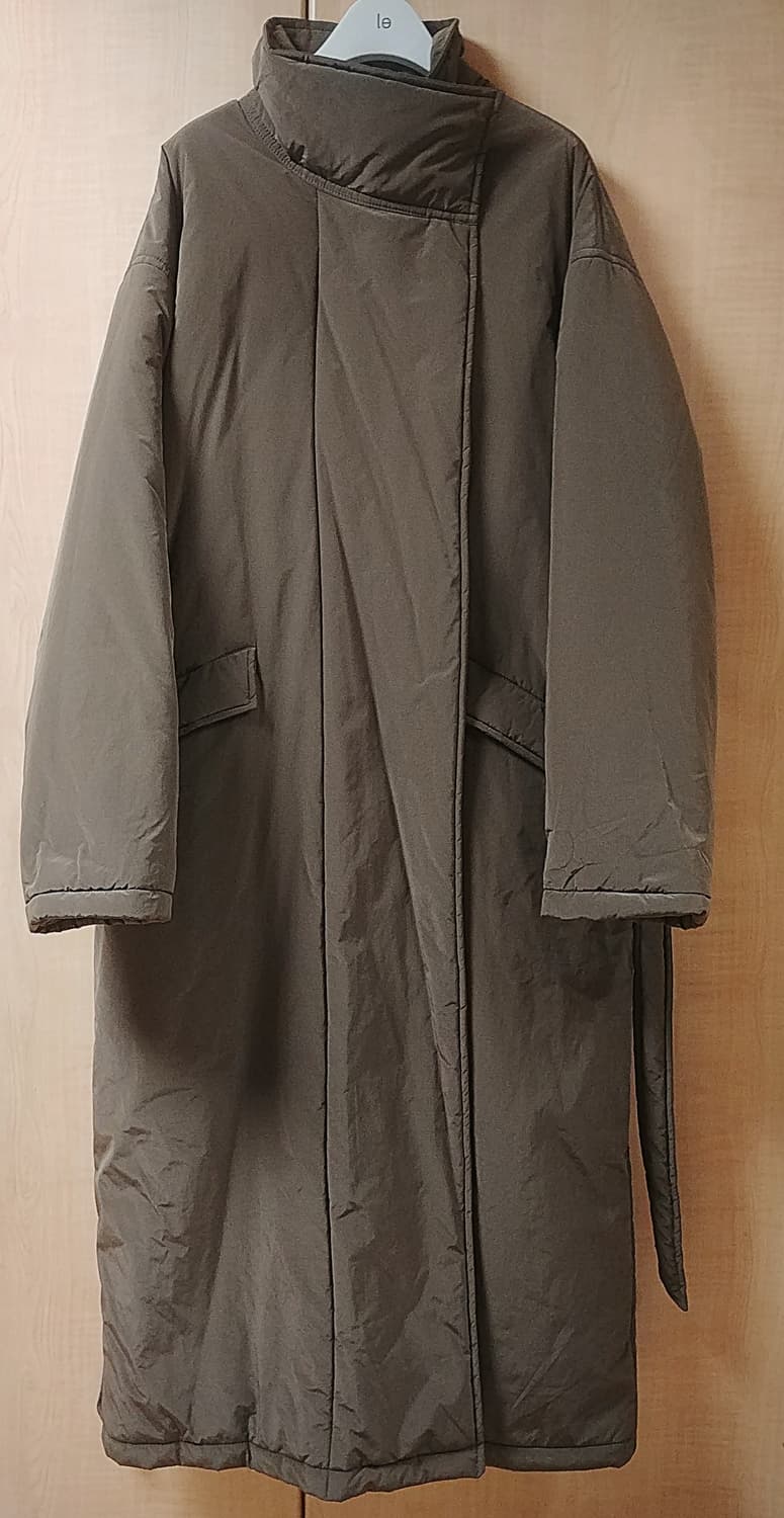 르Le 하이넥 패딩 롱코트/브라운 상품이미지6