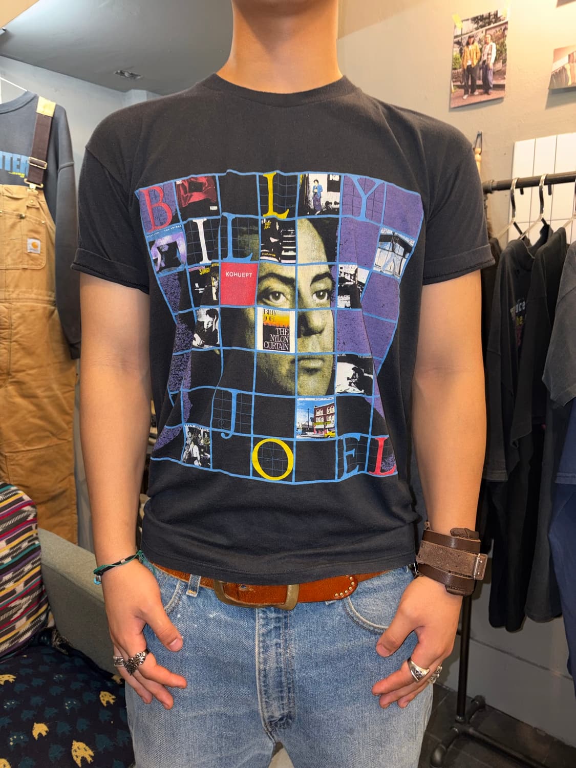89-90 Billy Joel Storm Front tour T-sh 상품이미지3