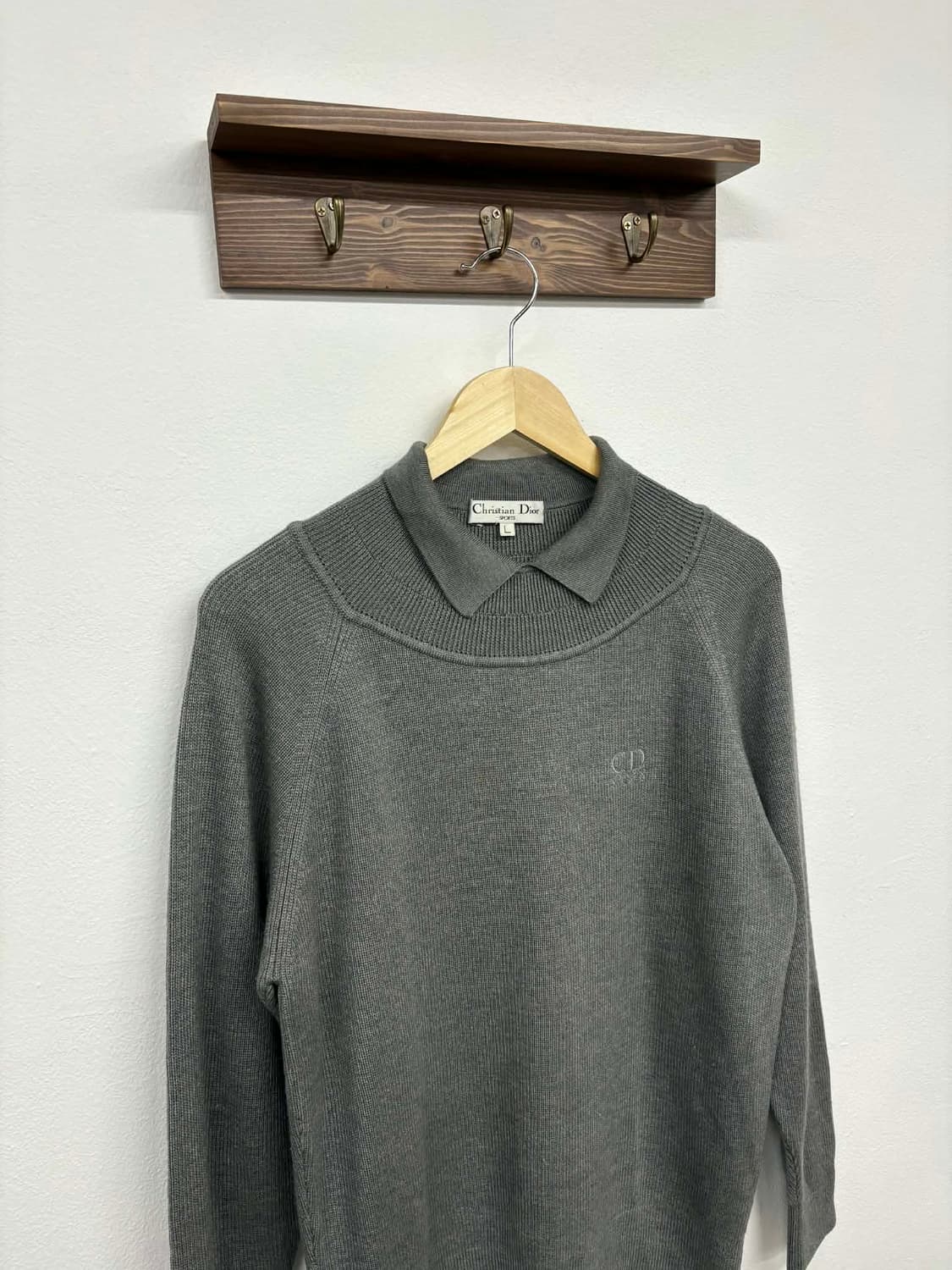 [L] 크리스찬 디올 스포츠 카라 니트 스웨터 상품이미지5