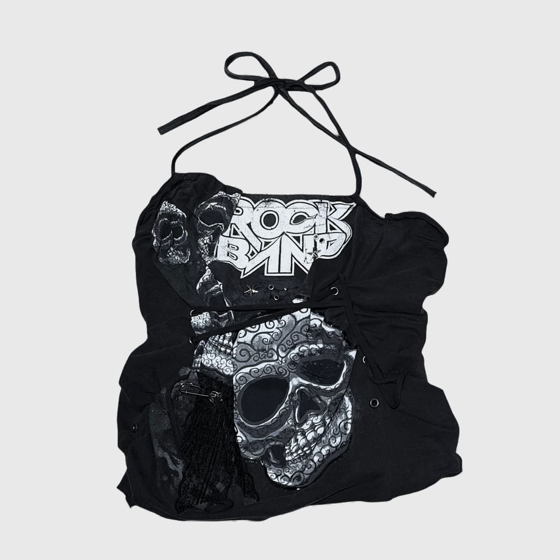  필파랑필블루 빈티지 펑크 홀터 슬리브리스 상품이미지2