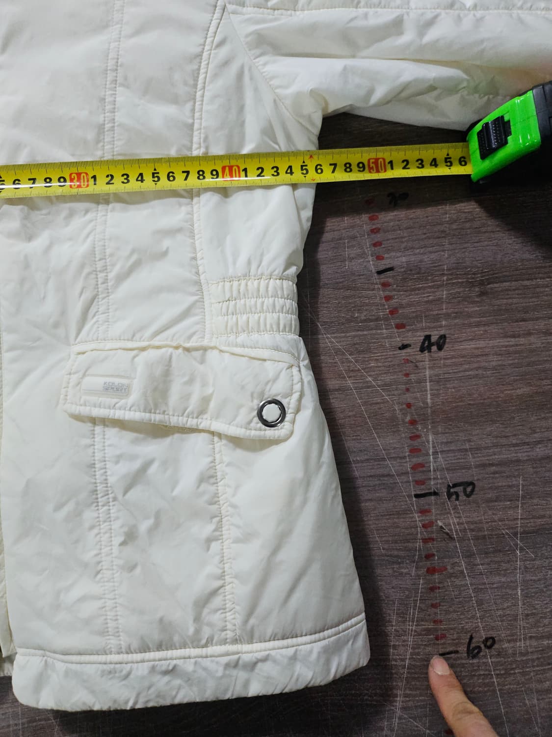 코오롱 스포츠 아이보리 경량패딩자켓 90 상품이미지6