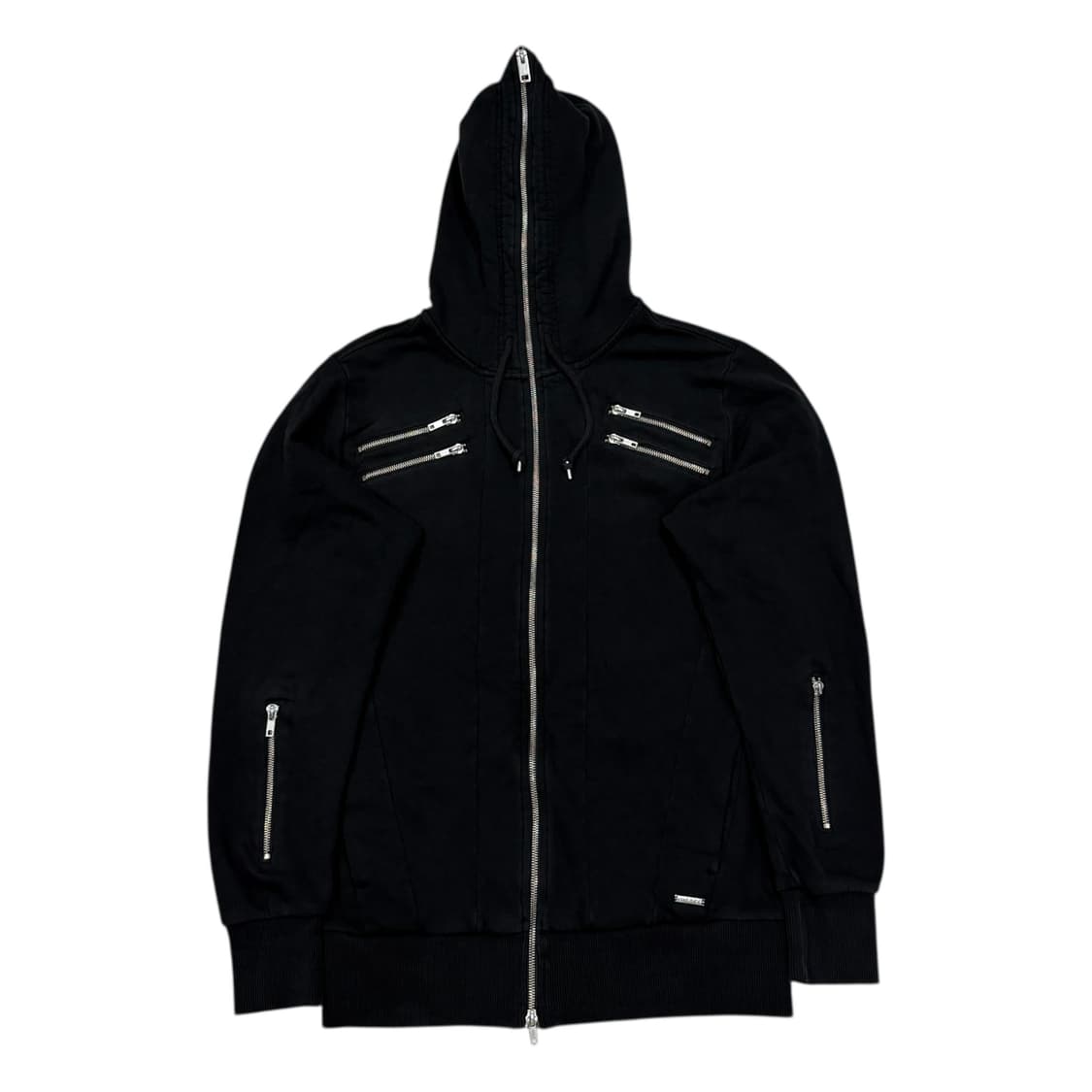 디젤 빈티지 풀오버 후드집업 자켓 블랙 S 상품이미지1