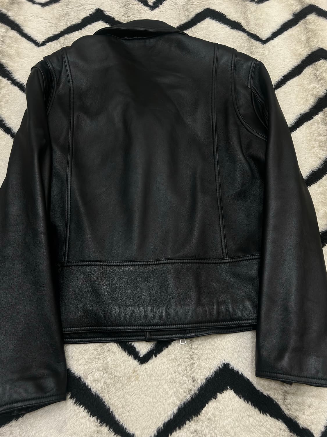 [XL]도프제이슨 램스킨 양가죽 라이더 자켓/블랙 상품이미지5