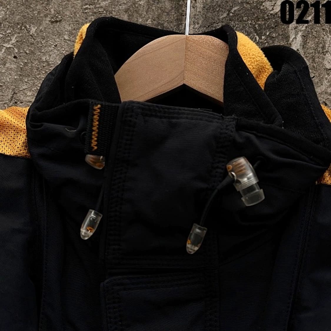 오클리 기능성 후드 바람막이 블랙/옐로우 S 0211 상품이미지2