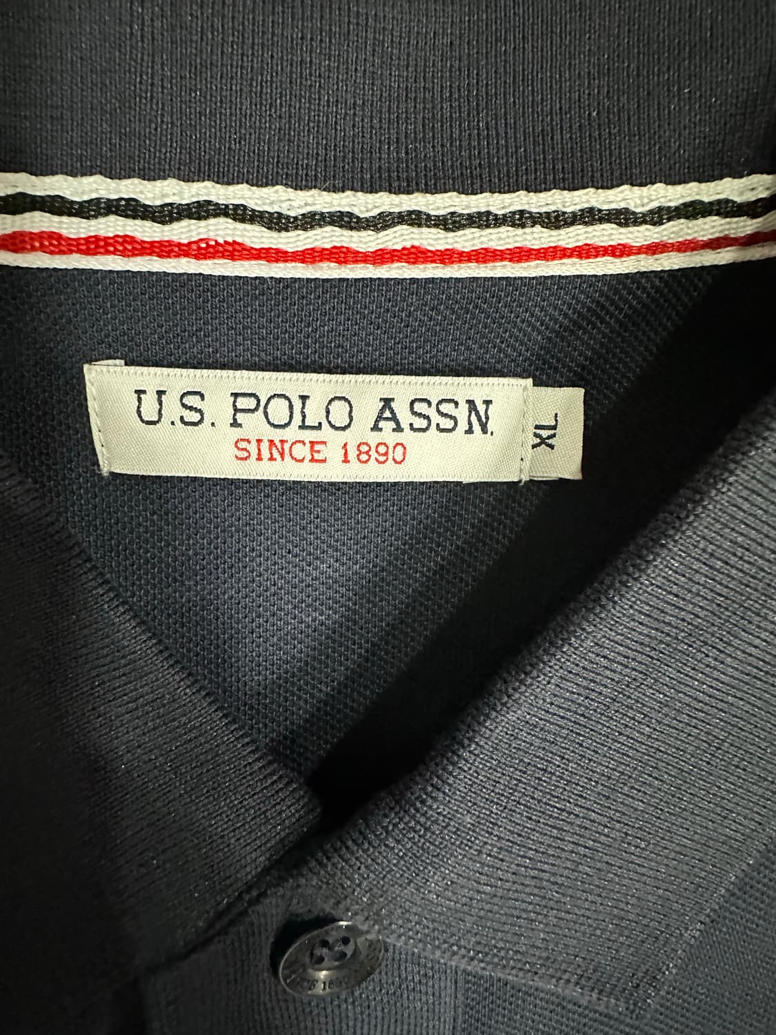 US폴로협회(U.S. POLO ASSN.) 네이비 로고 반팔 카라티 상품이미지4