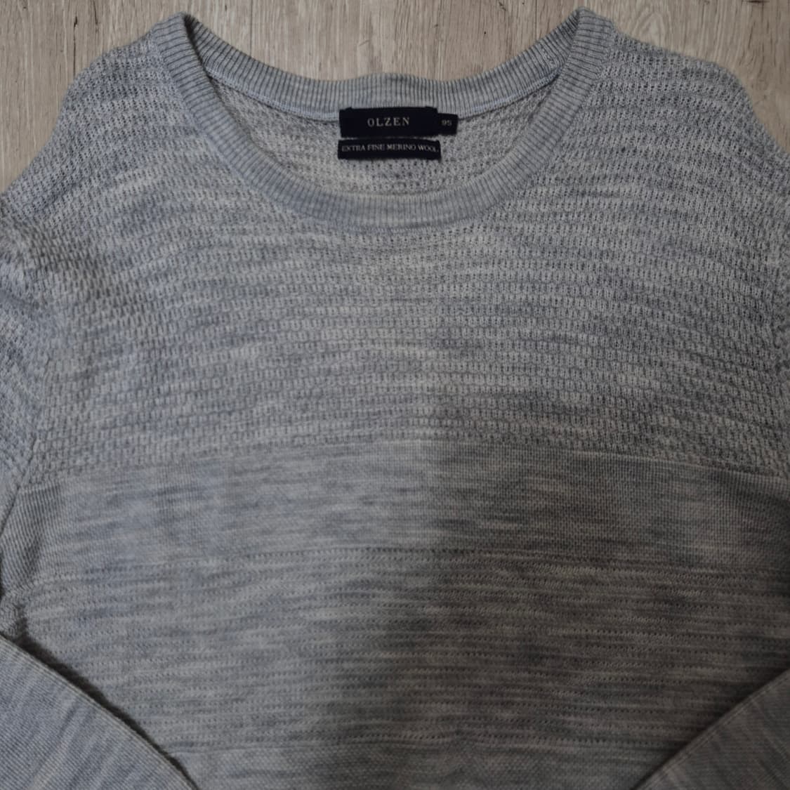 올젠 메리노 울 라운드 니트 M(95) 상품이미지2
