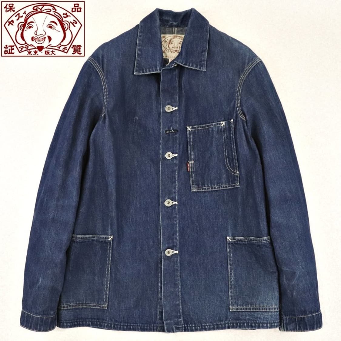 Evisu 페인팅 로고 데님 자켓 상품이미지10