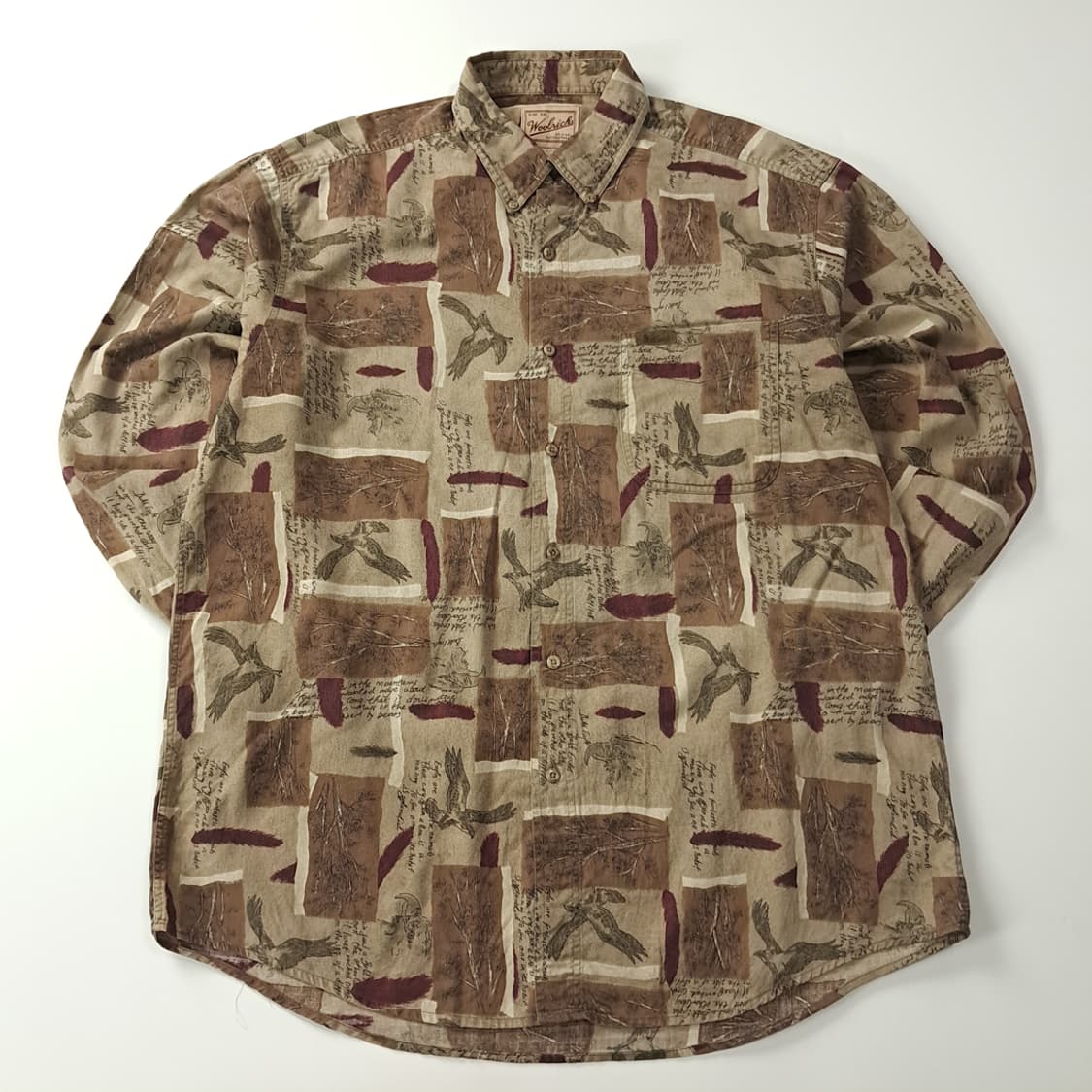 CK432 L 울리치 90s 이글프린트 베이지 셔츠 남방 상품이미지1
