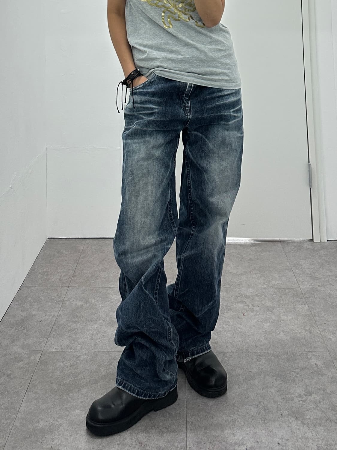 00s iloi vintage destroyed washing denim 상품이미지2