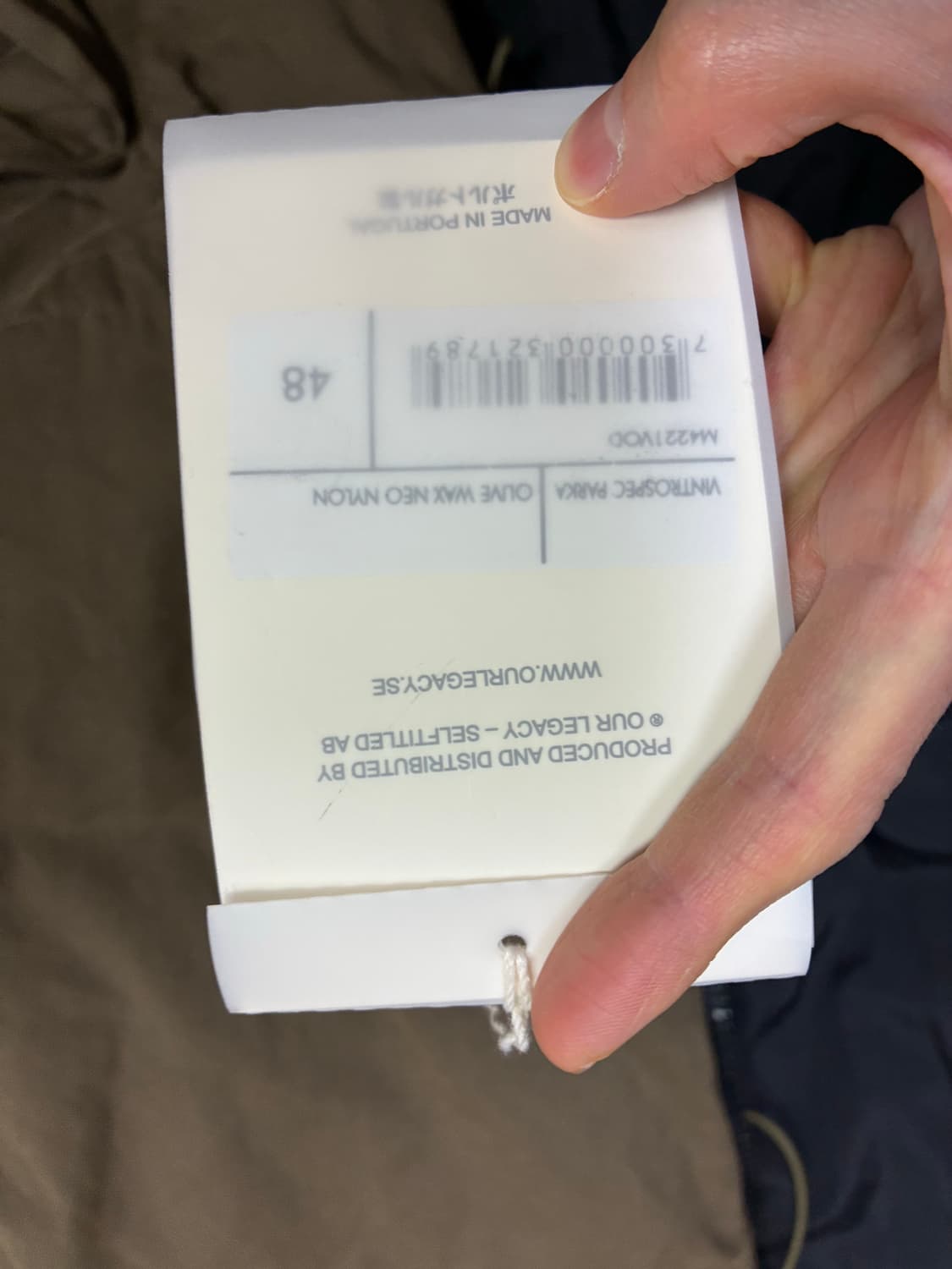 OUR LEGACY 아워레가시 올리브 왁스 리버시블 패딩 48사이즈 상품이미지10