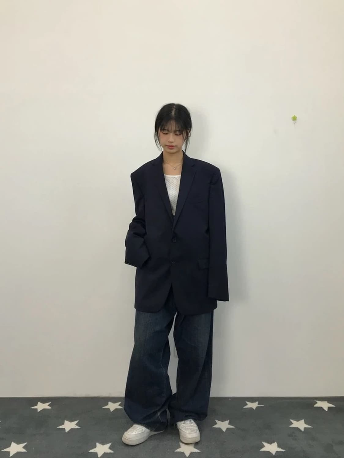 Burberrys Vintage Wool Blazer Navy 상품이미지1