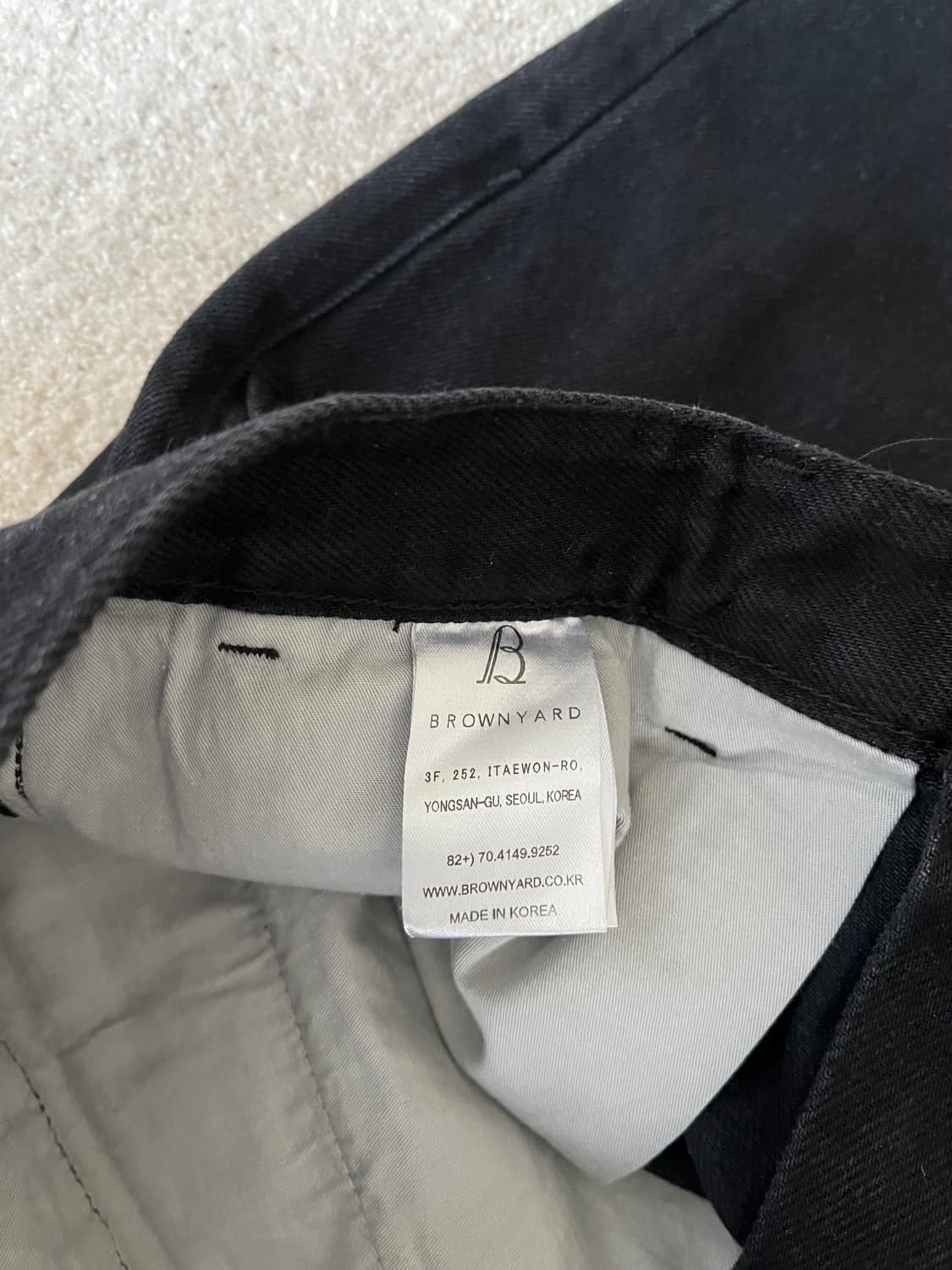 브라운야드 원턱 데님 팬츠 (30-31) 상품이미지4