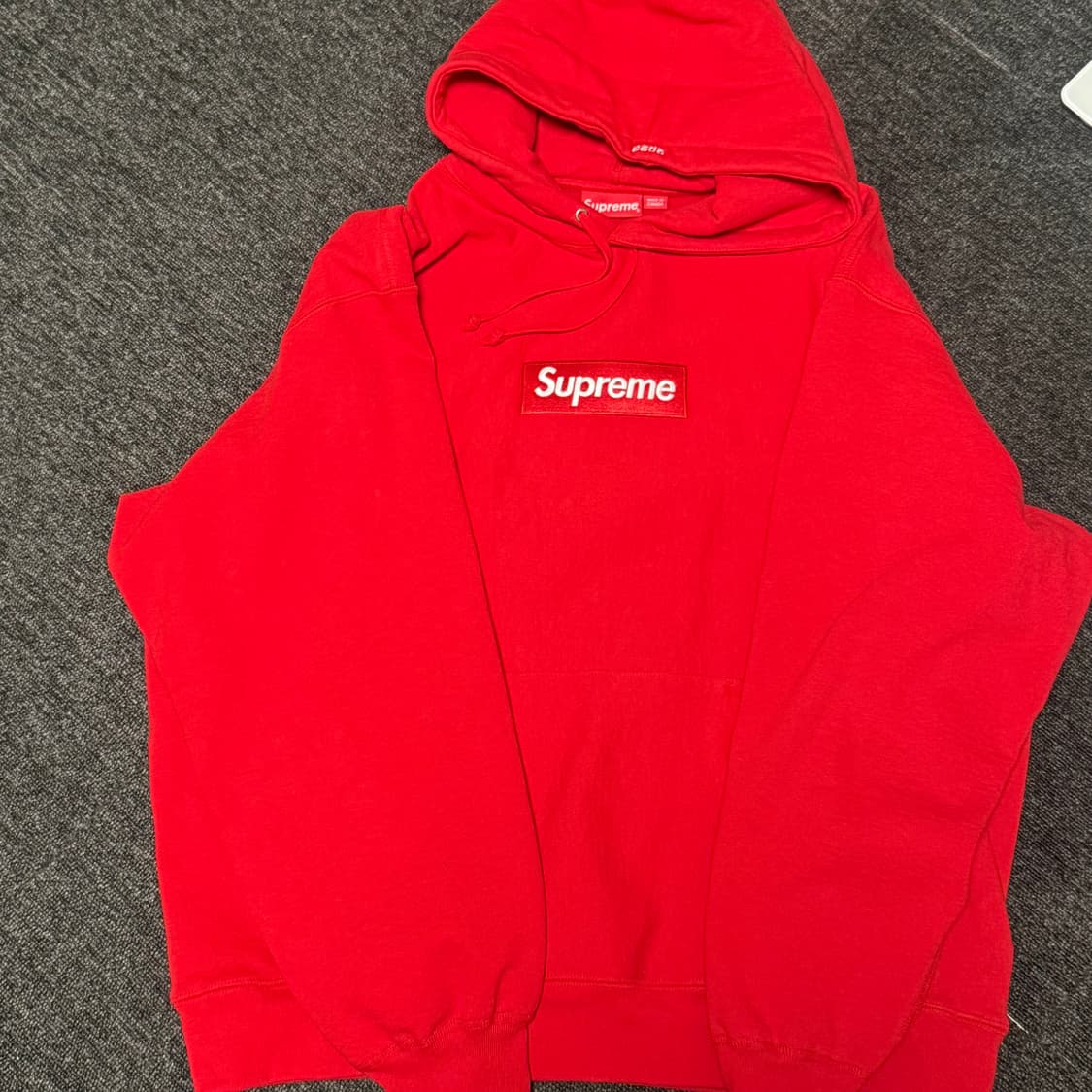 [XL] 슈프림 박스로고 후드 스웨트셔츠 레드 - 23FW 상품이미지1