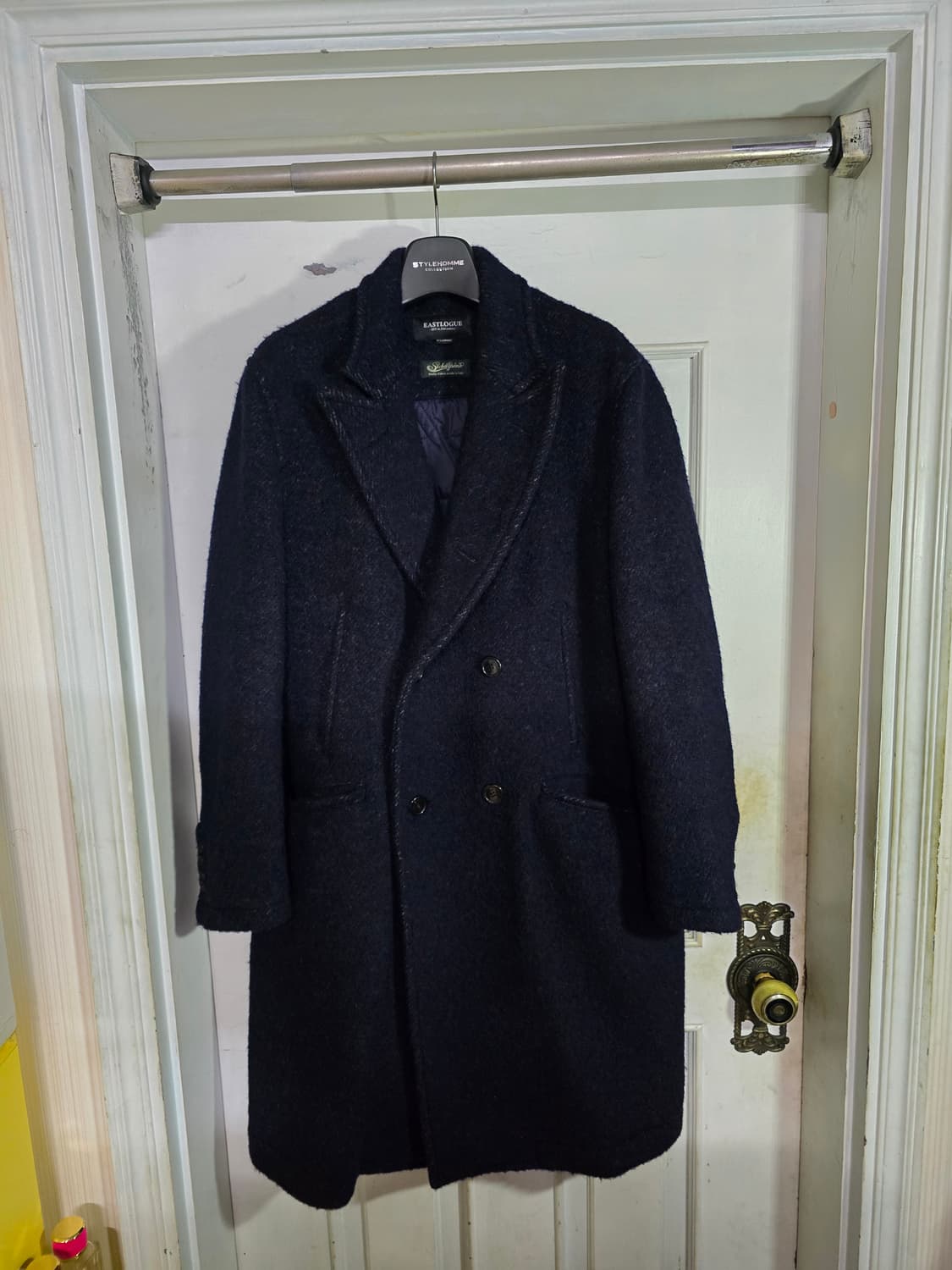 105 이스트로그 수발피노 원단 더블 코트 상품이미지4