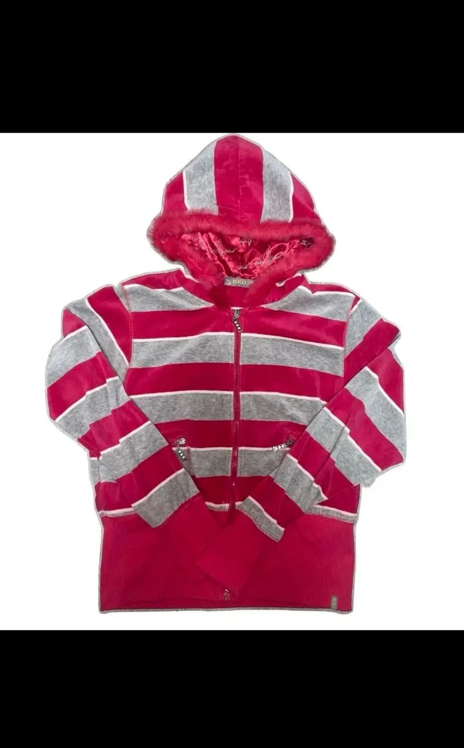 빈티지 갸루 후드집업 상품이미지3