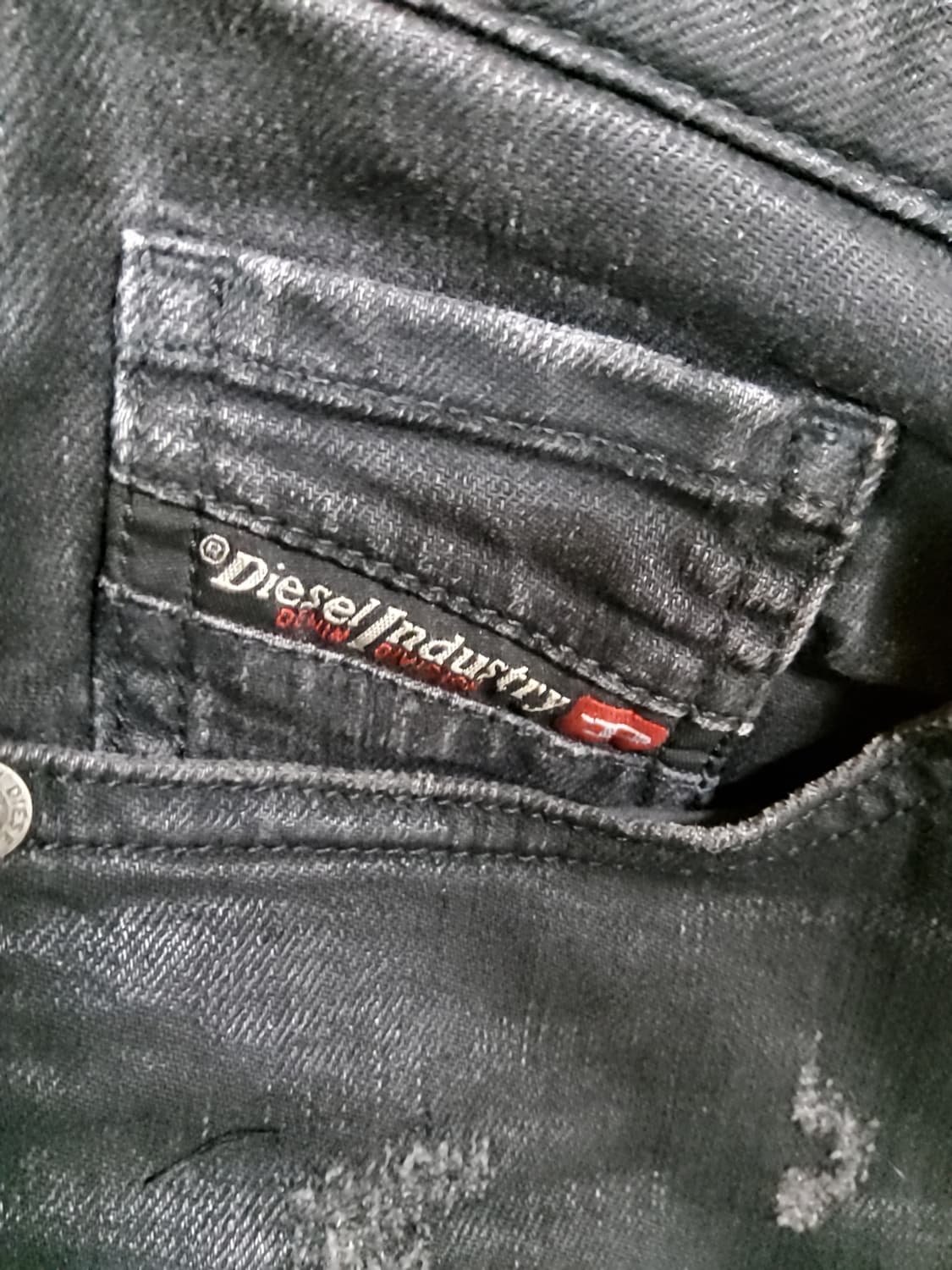 Diesel Aryel 블랙 코티드 진 24w 상품이미지8