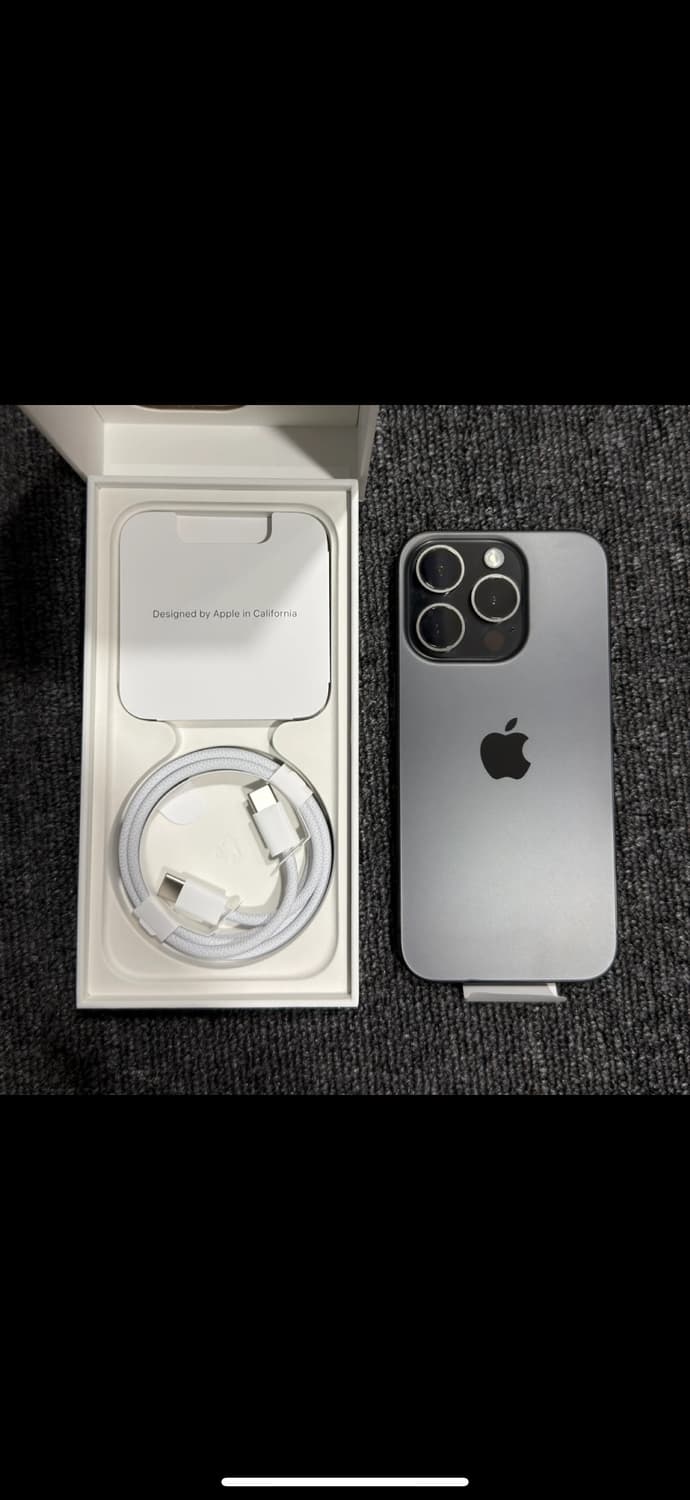 아이폰 15 Pro 티타늄 블랙 256gb 풀박스 상품이미지1