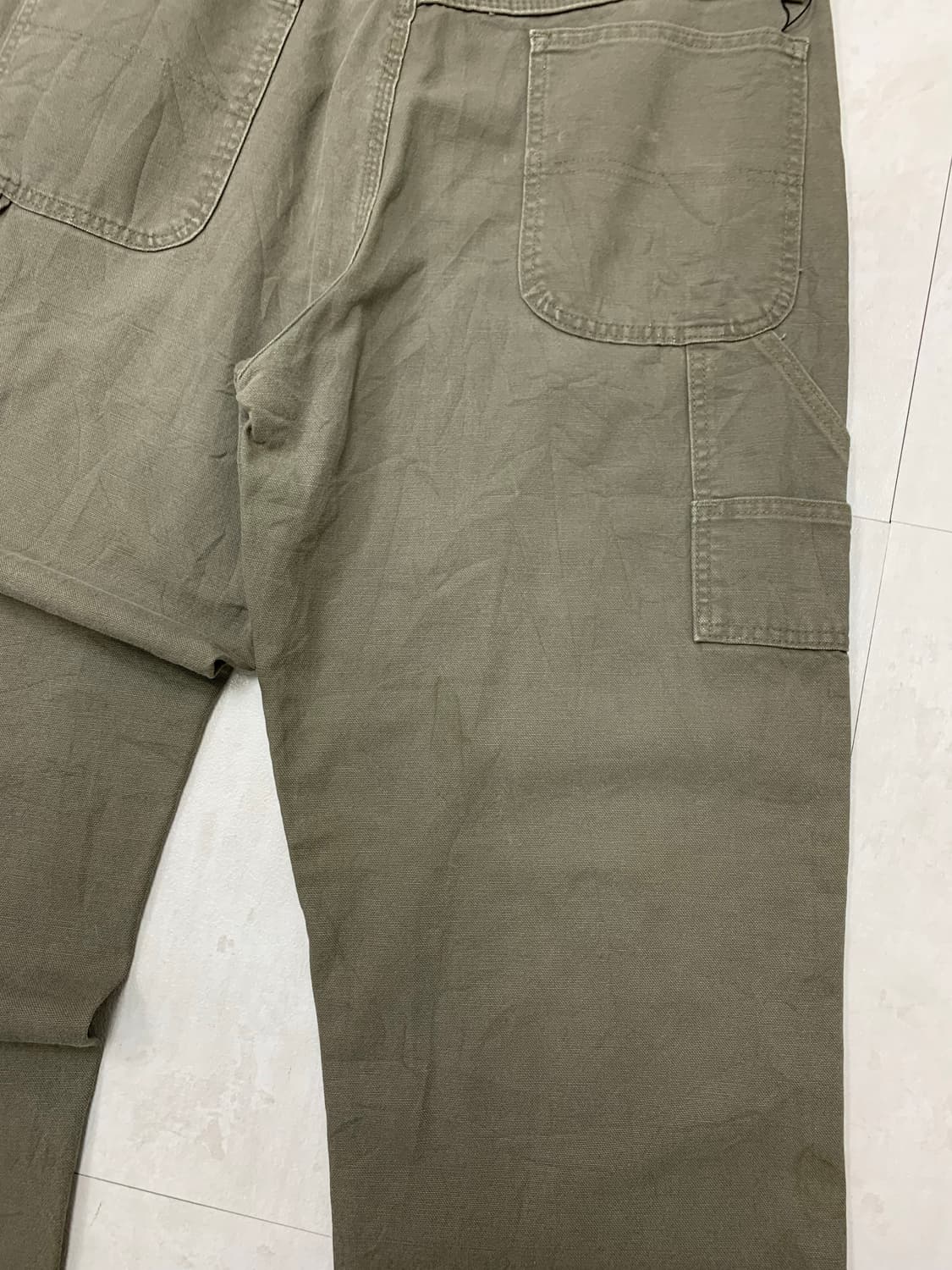 카키 브라운 카펜터 와이드 팬츠 상품이미지7