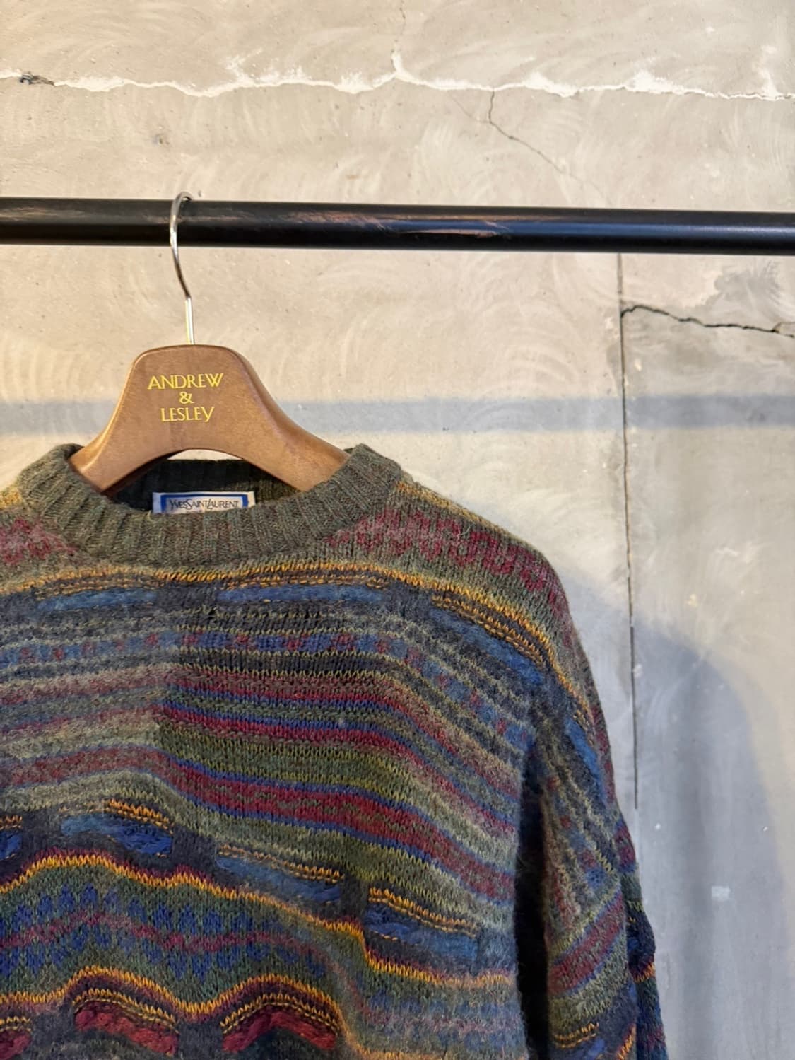 이브생로랑 패턴 니트 100 상품이미지4