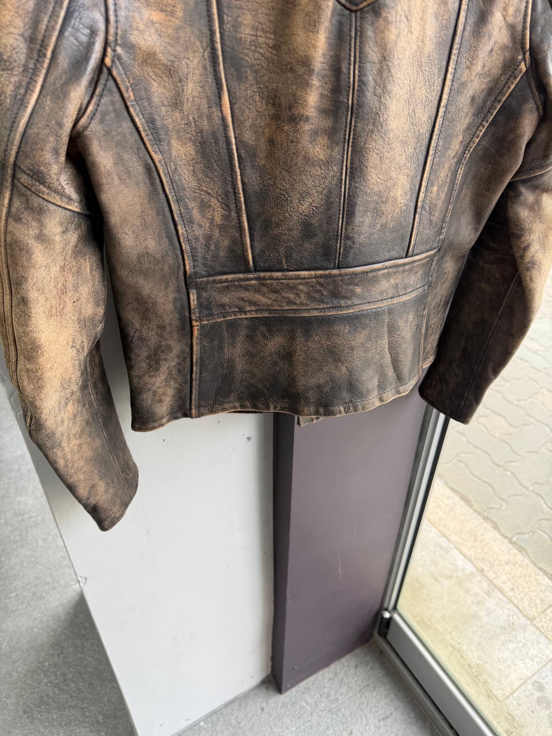 1/ RRL 더블알엘 카우레더 바이커 자켓 상품이미지8