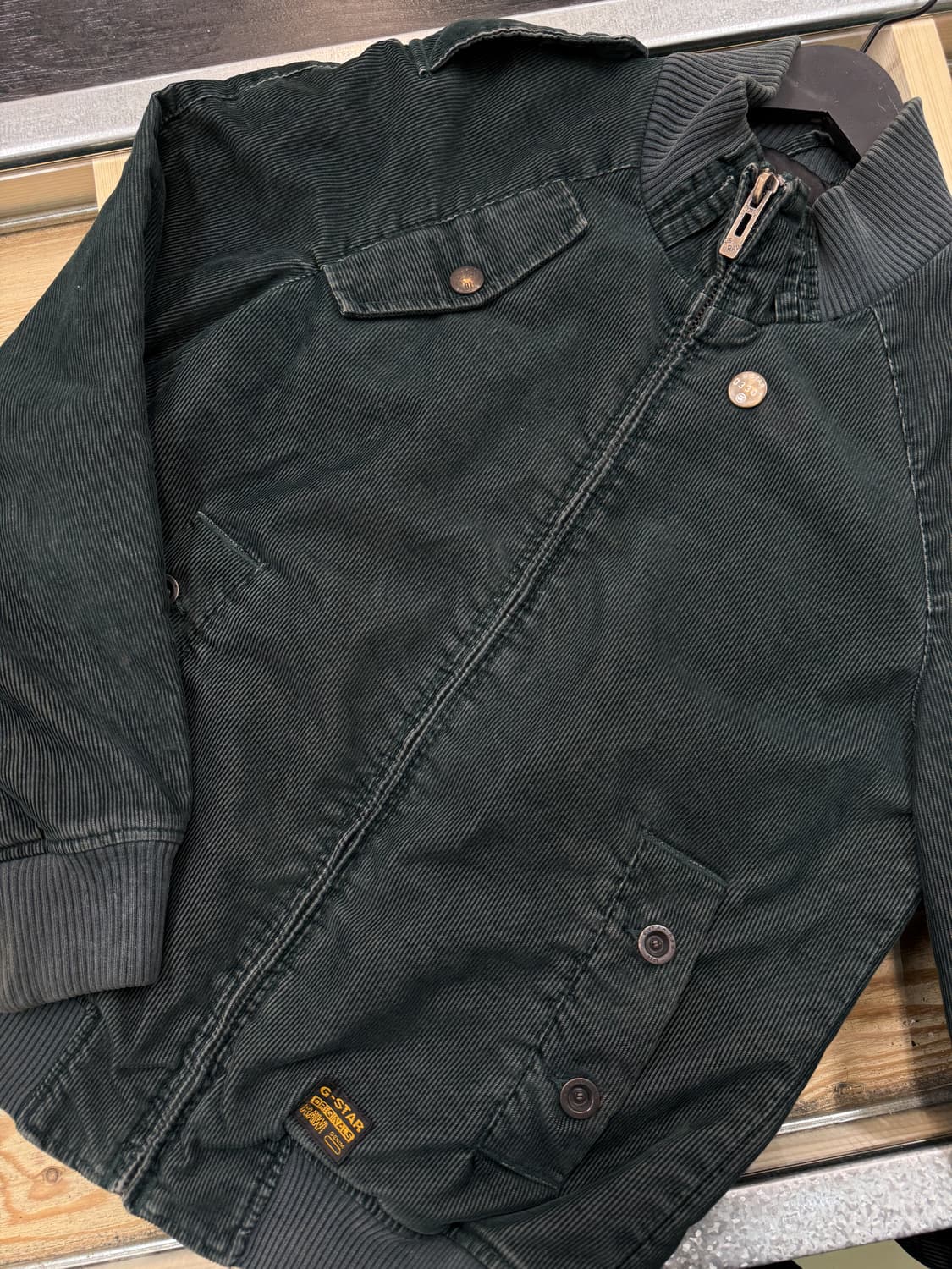 지스타로우 코듀로이 봄버 자켓 상품이미지4