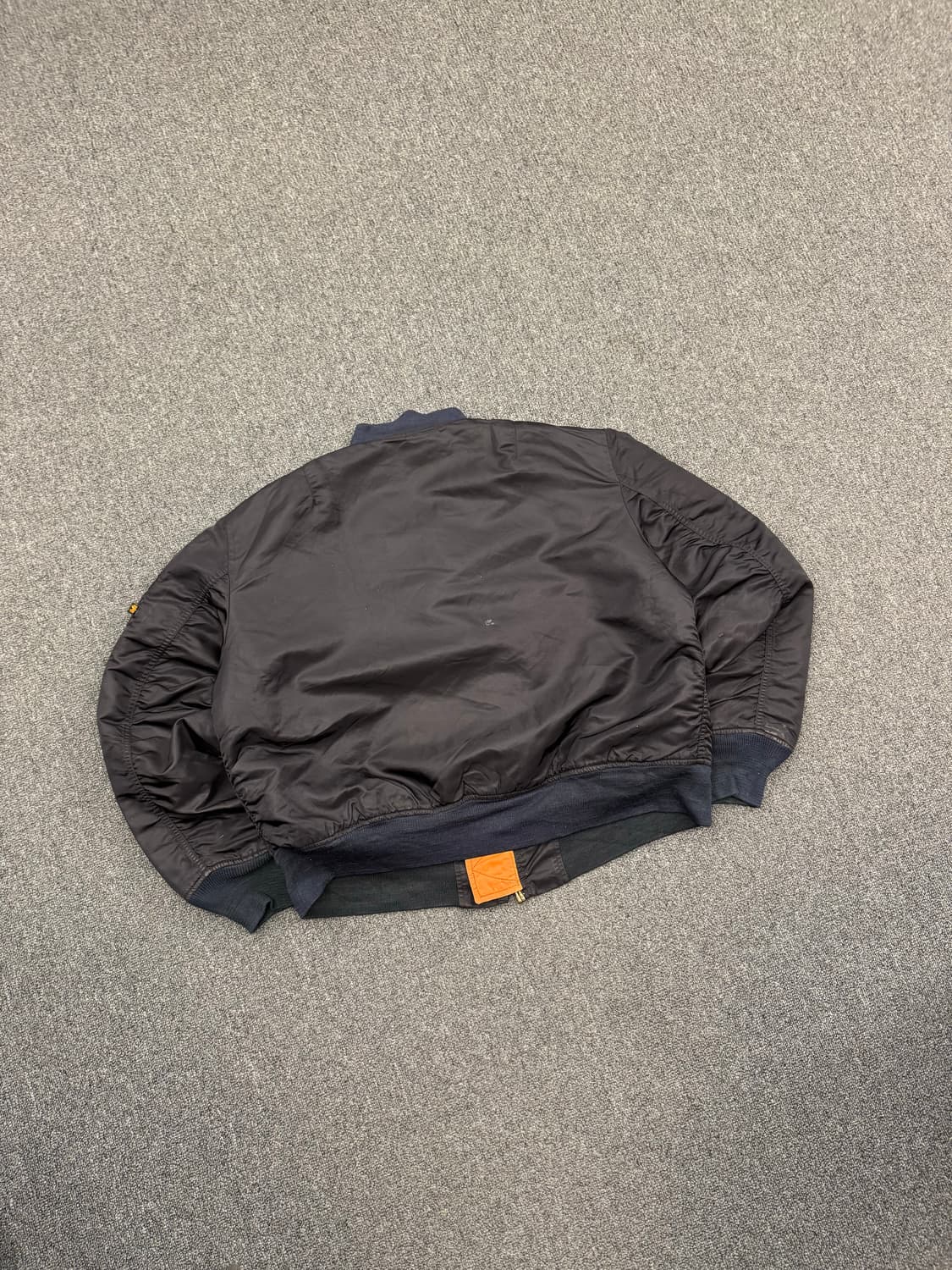 XL)알파인더스트리 빈티지 블랙 MA-1 항공점퍼 상품이미지6