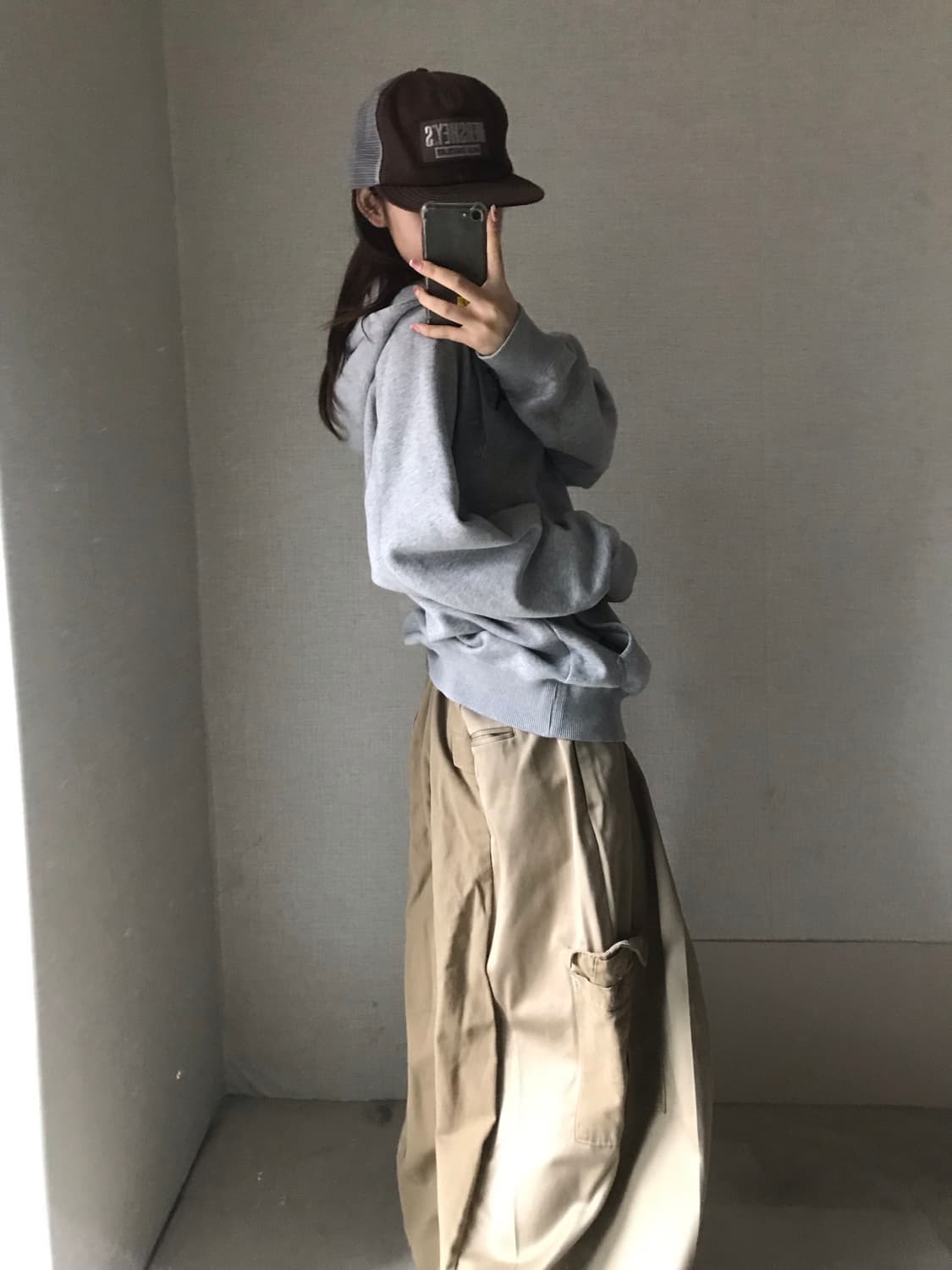 조던 그레이 오버핏 후드집업 상품이미지2