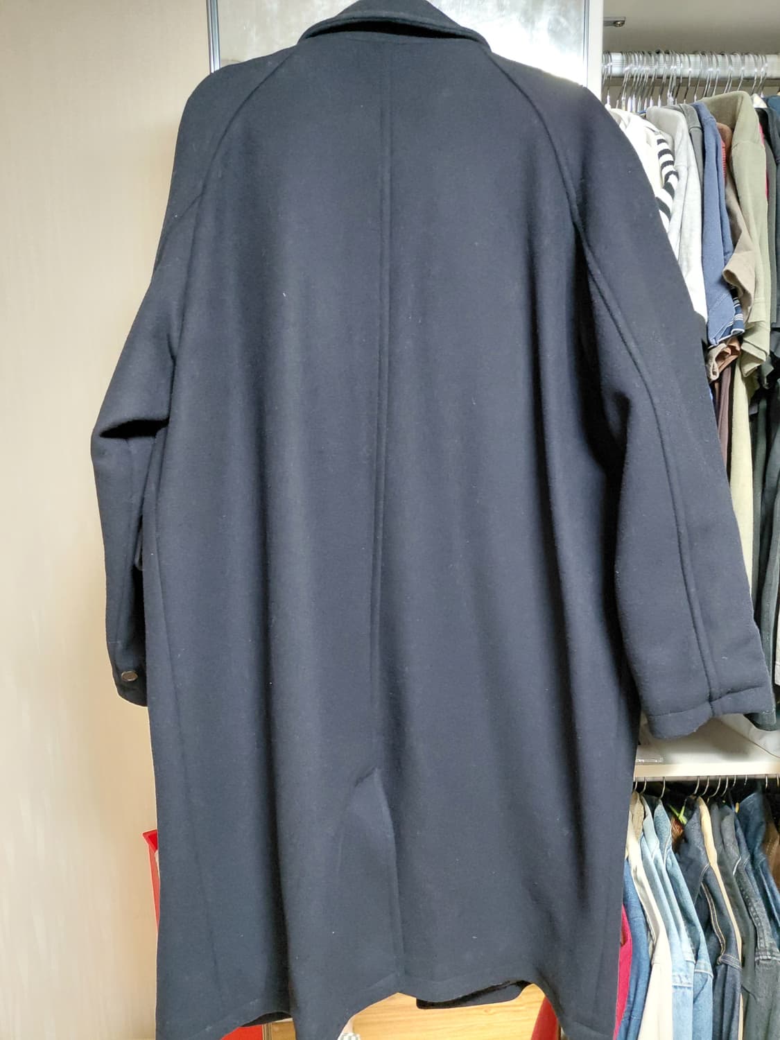 아웃스탠딩 발마칸 코트 네이비 M 상품이미지3