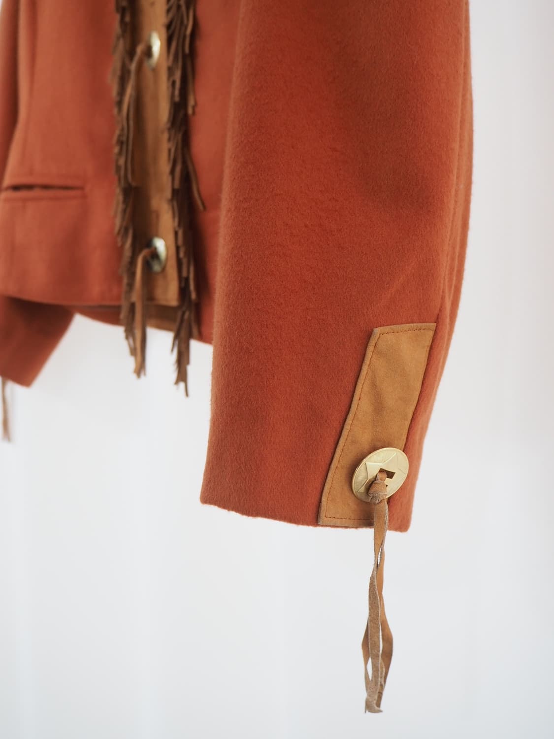 LANEROSSI italy fabric fringe jacket  상품이미지4
